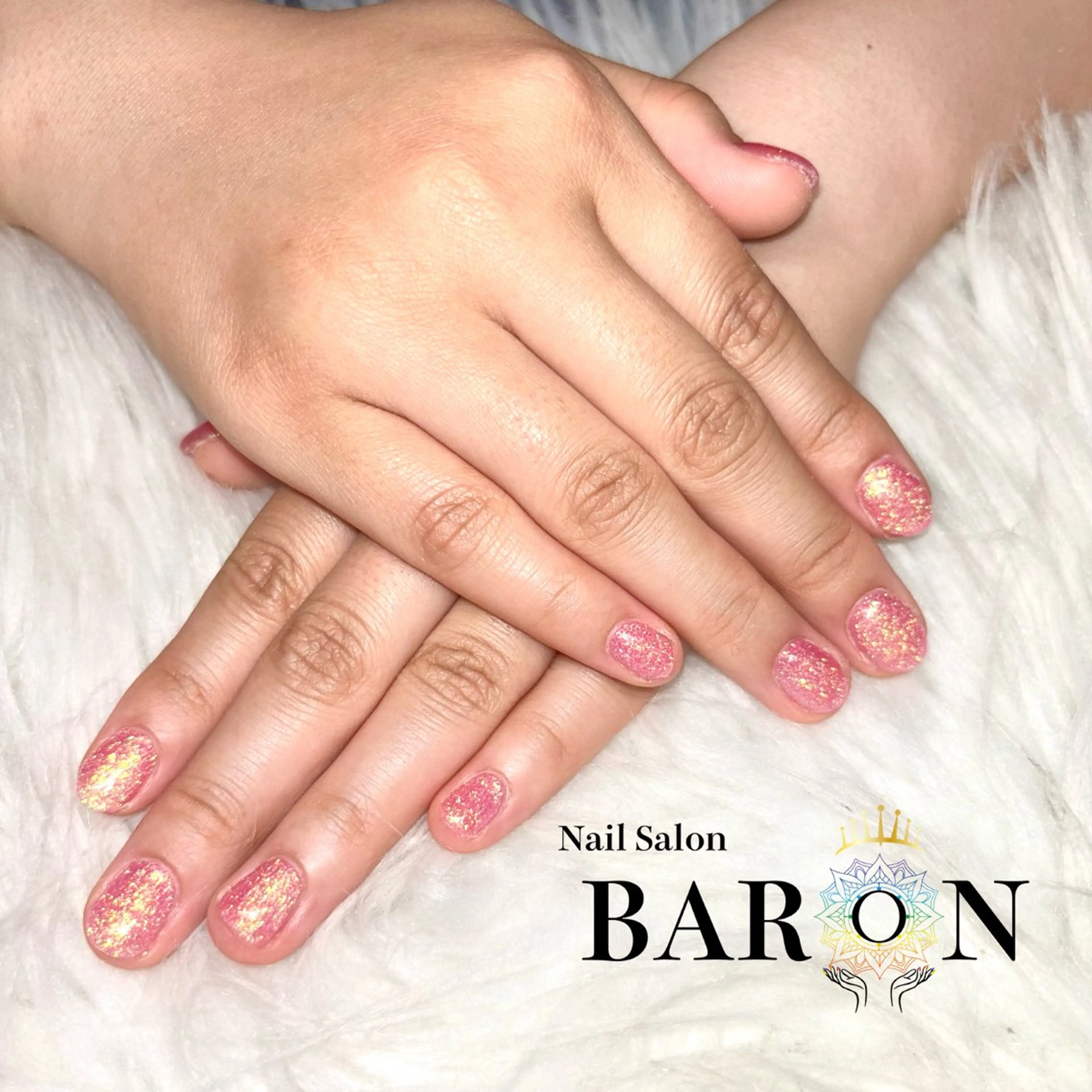 ネイル ラメ(グリッター) ハンドネイル ♛︎BARON♛︎ MASHIROのネイルデザイン