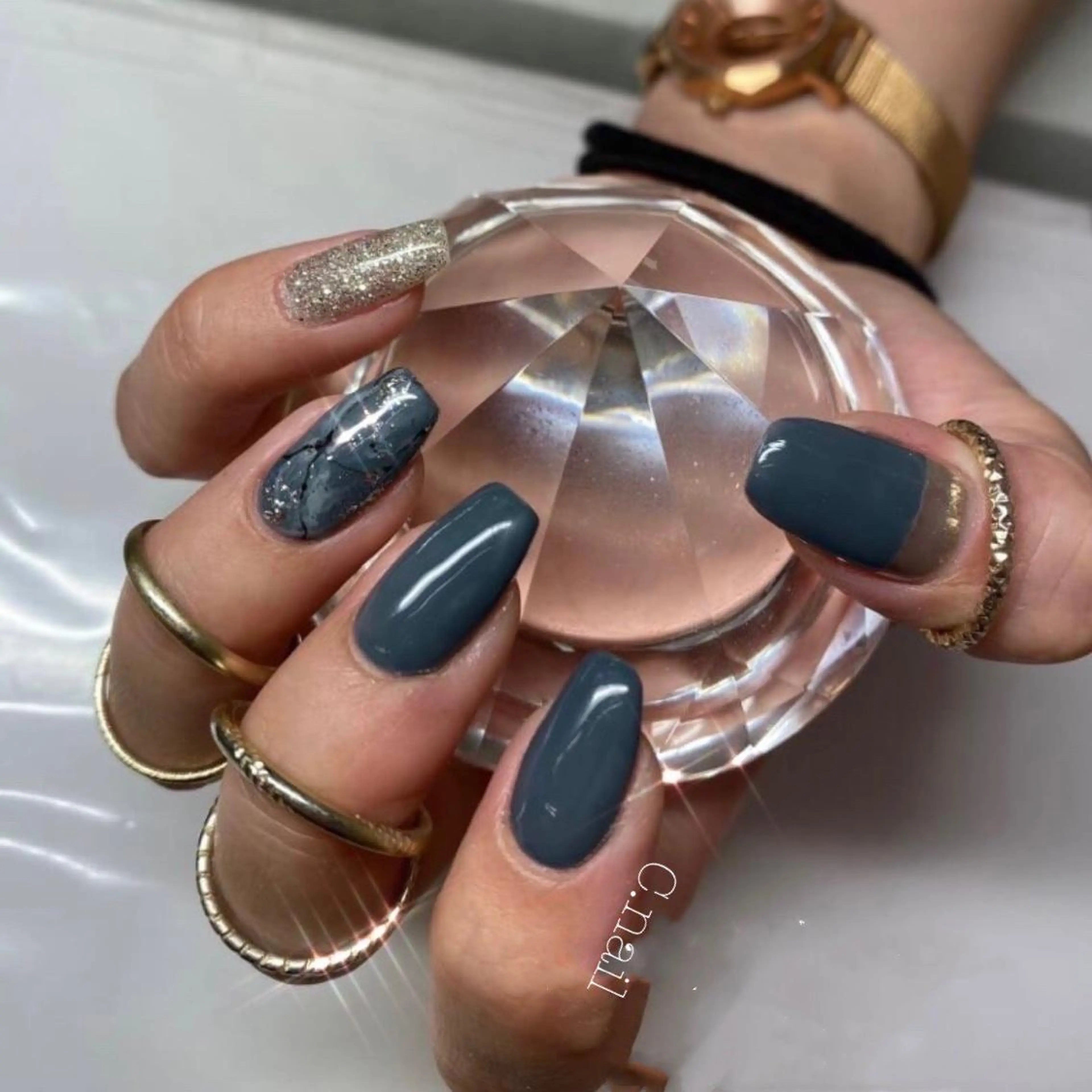 ネイル 大理石ネイル(マーブル) C.Nail &Eye筑紫駅のネイルデザイン