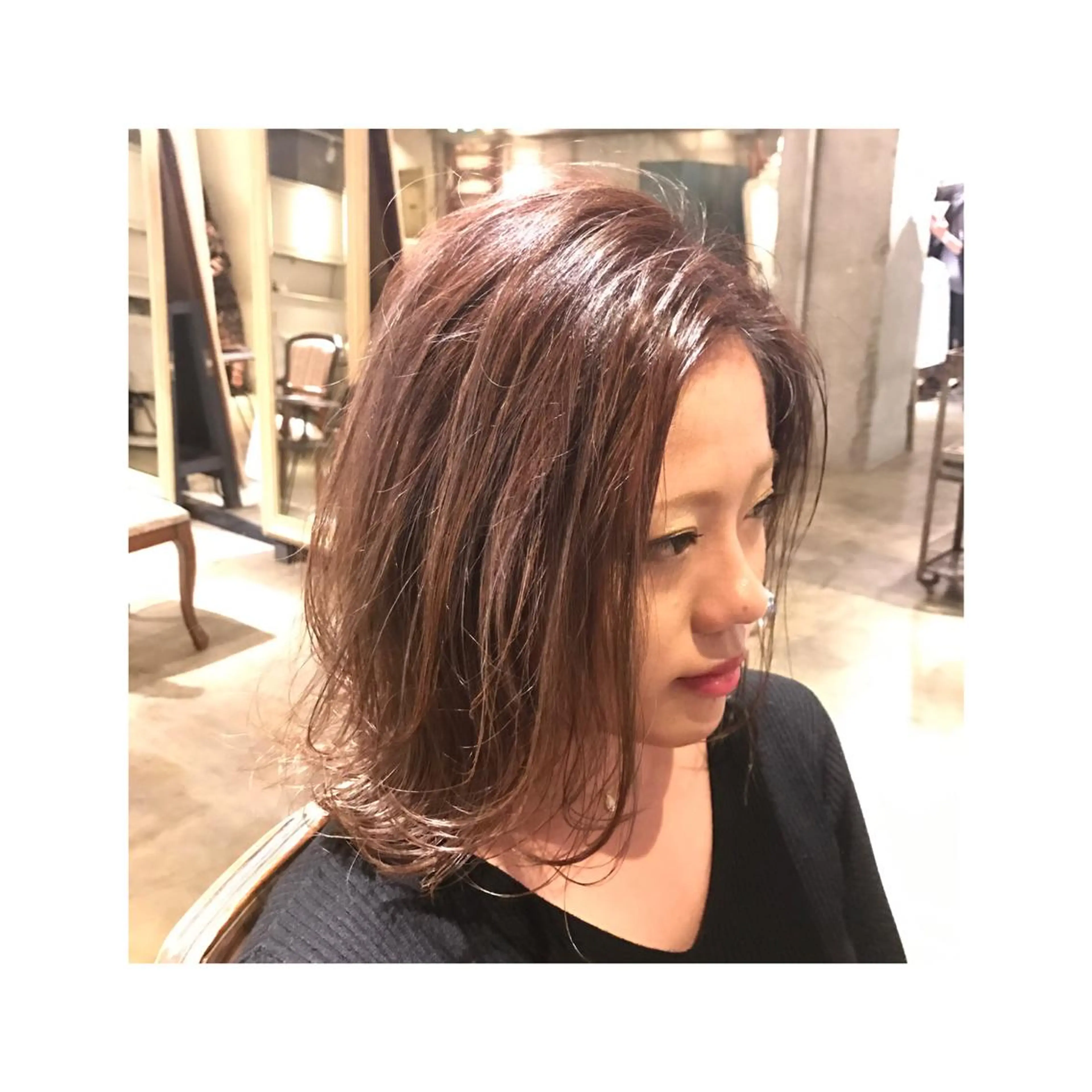 ミディアム ハイライト こう ちゃんのヘアスタイル