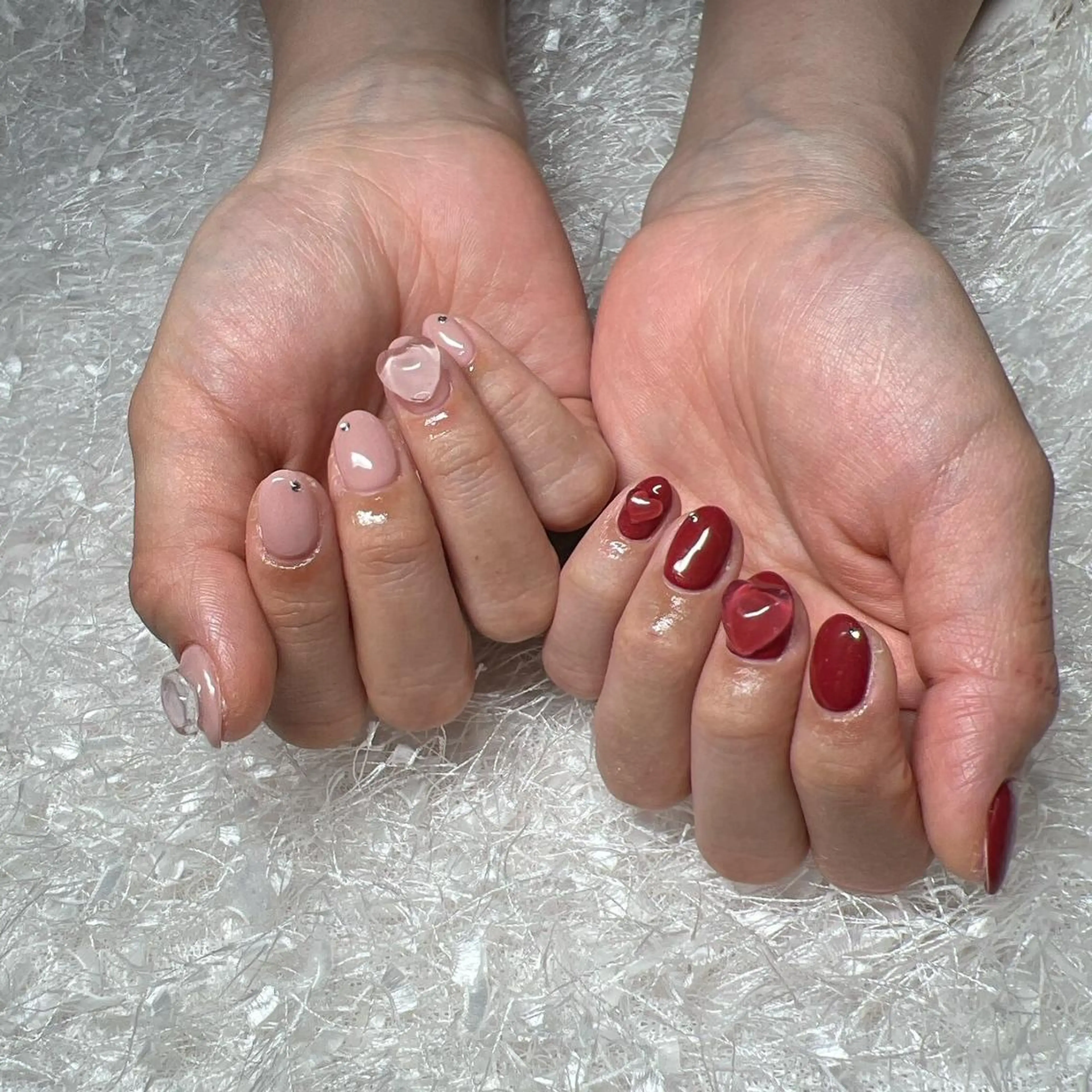 ネイル 長さ出し フレンチネイル ジェルネイル グラデーション 韓国ネイル ハンドネイル Nail&eye Belire 新宿のネイルデザイン