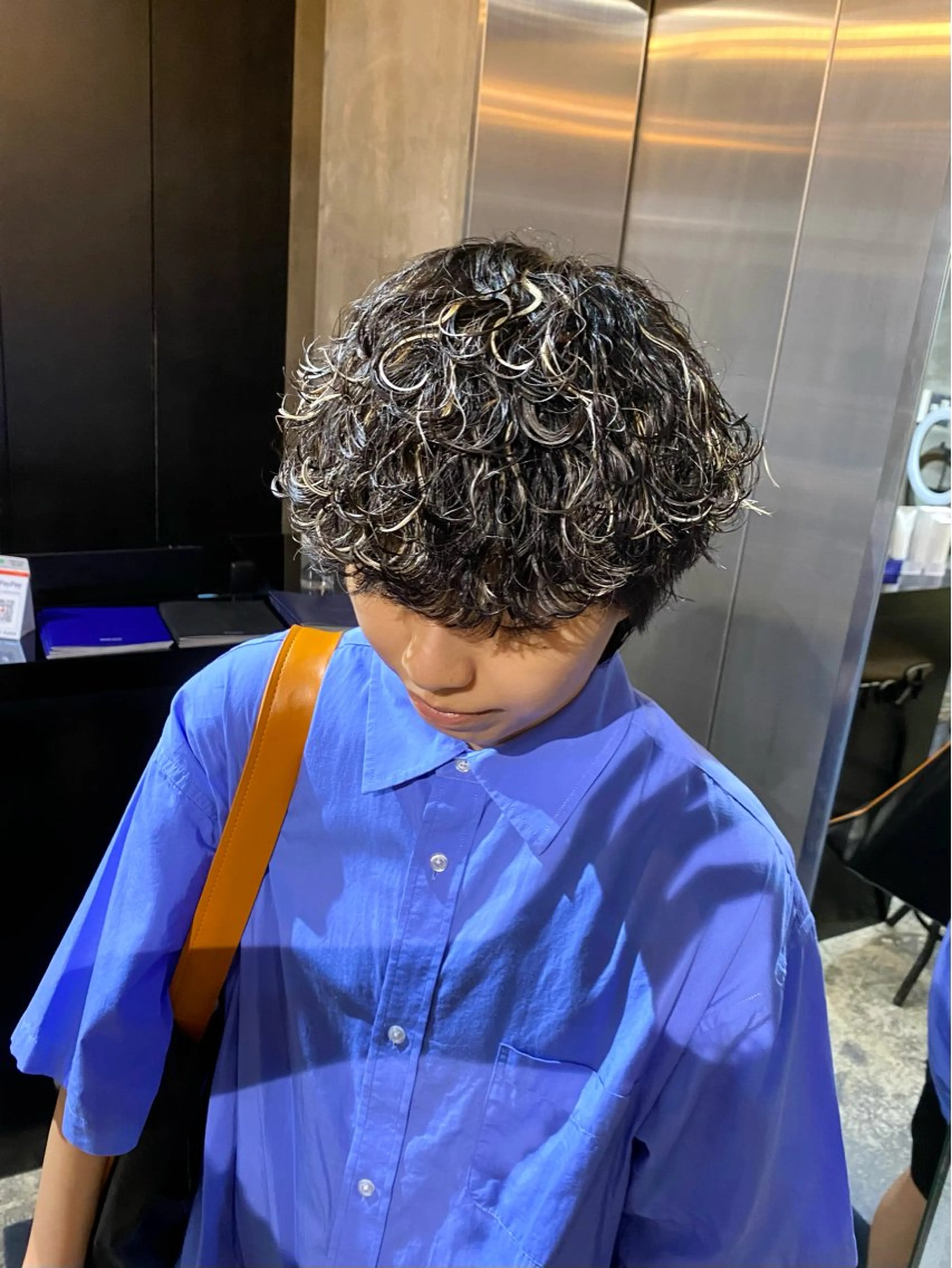 ショート パーマ メンズ カット パーマ Agu hair lore沼館店所属・八戸パーマ/メンズパ ーマ/シンゴ。のヘアスタイル