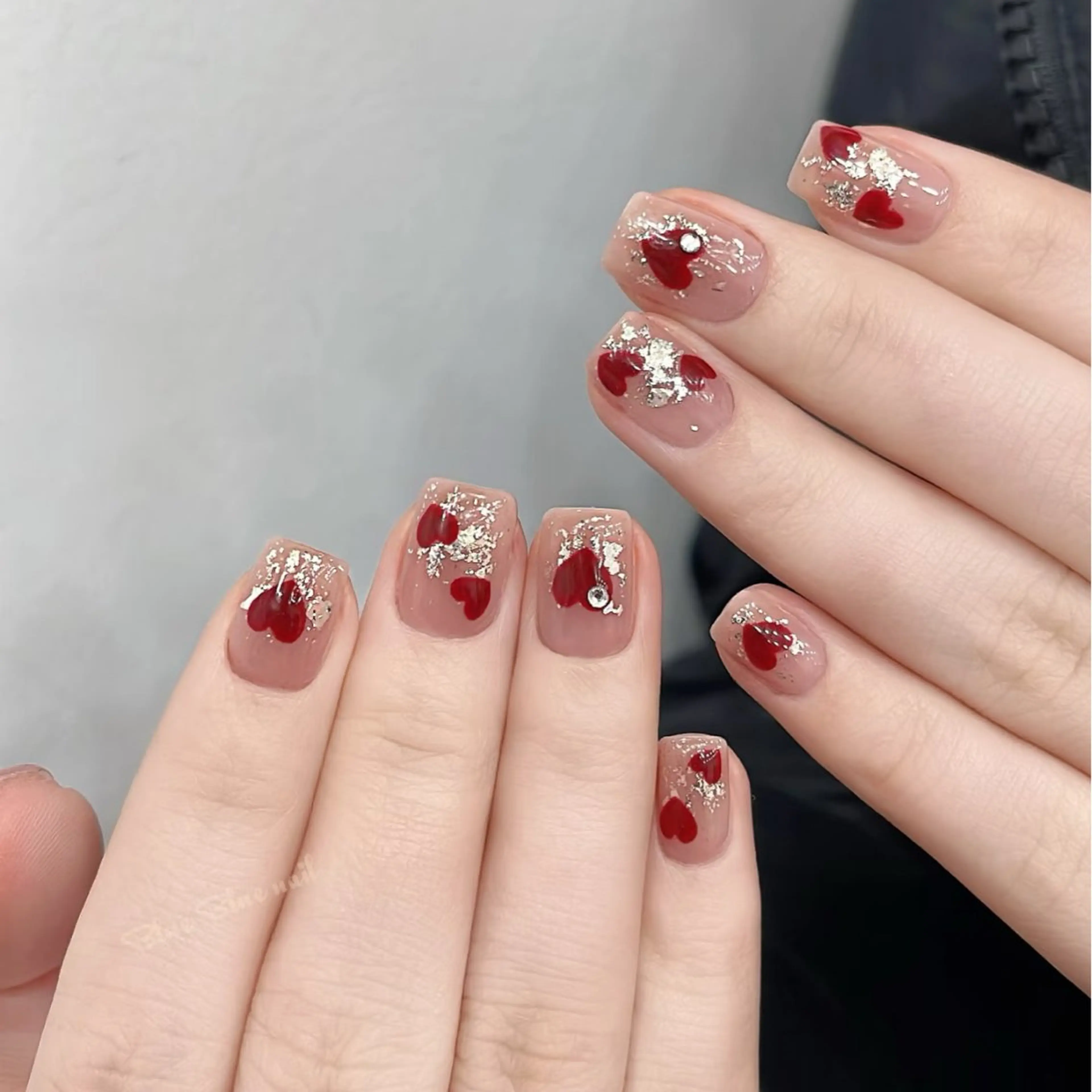 ネイル アートネイル オーロラネイル チークネイル フレンチネイル ガラスフレンチ ハンドネイル 🎀🎀YooLi Nail Salonのネイルデザイン