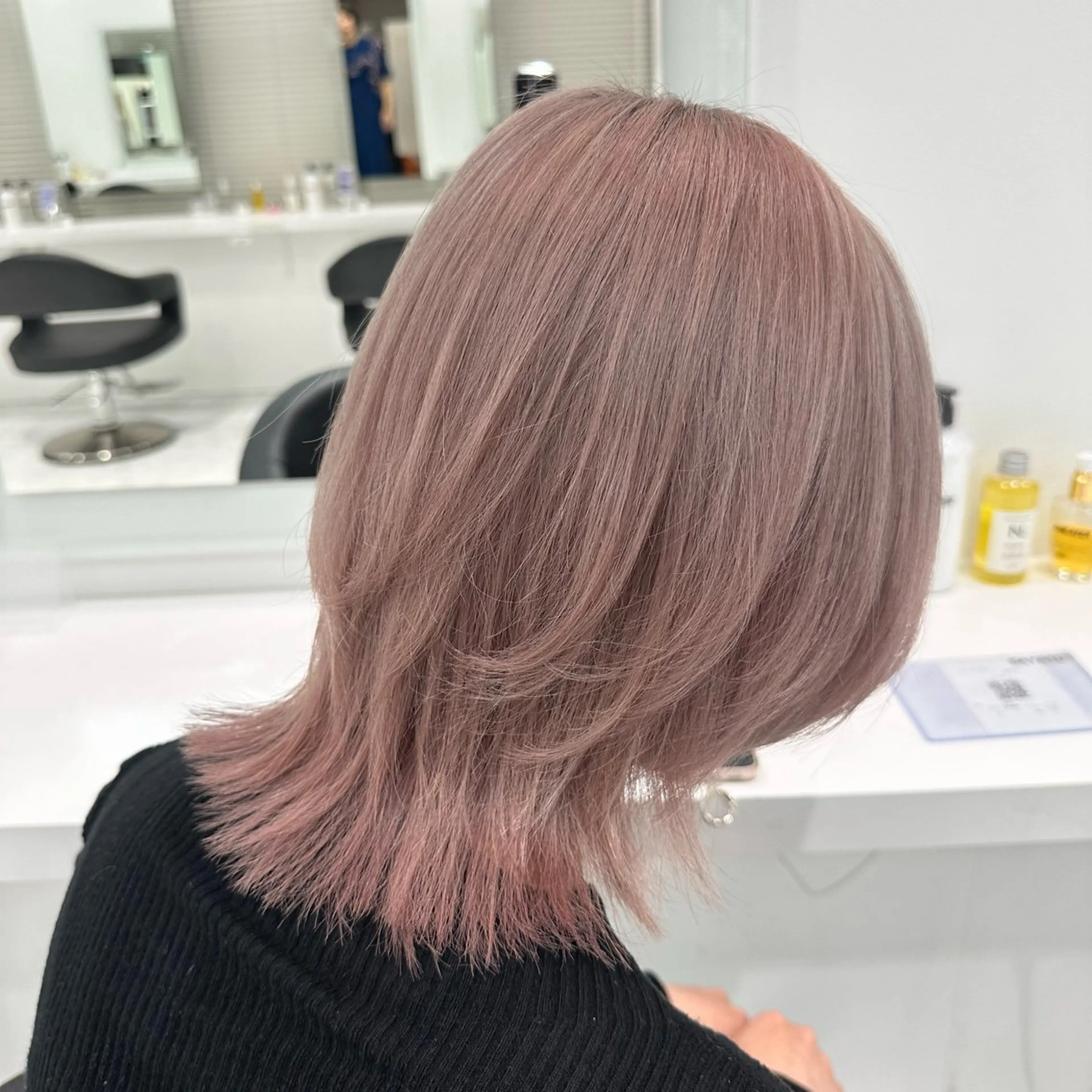 ミディアム カラー カット ヘアカラー トリートメント ヘッドスパ ヘアセット ♡上品韓国髪♡ブラ ウン/SAYATOのヘアスタイル