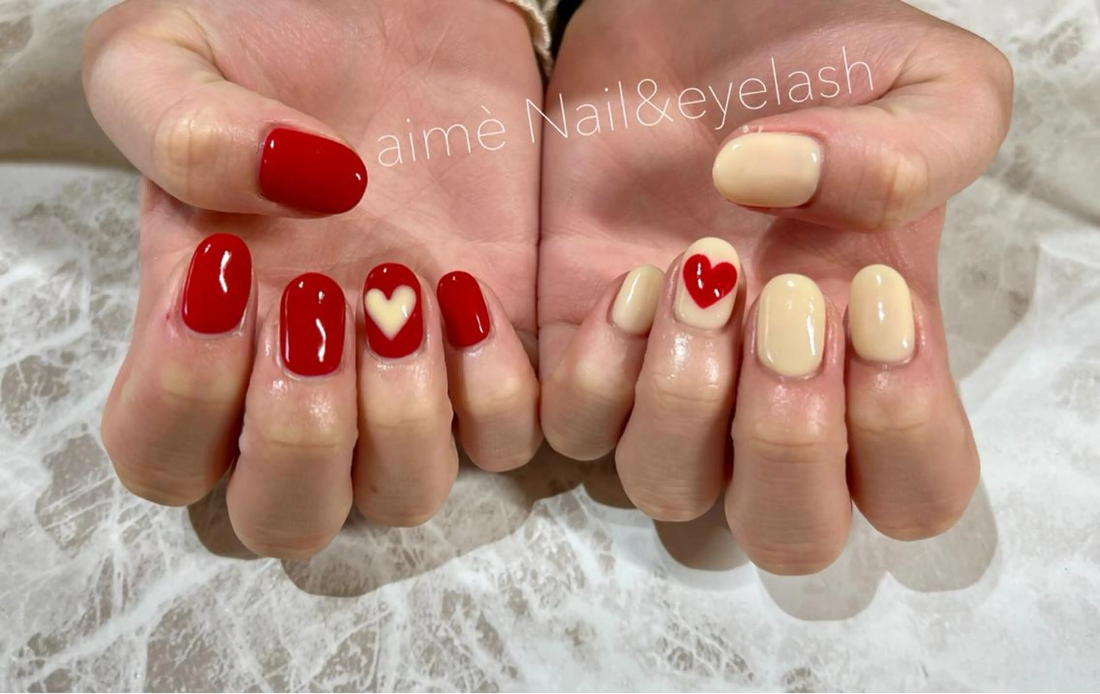 ネイル aime 中崎町のネイルデザイン