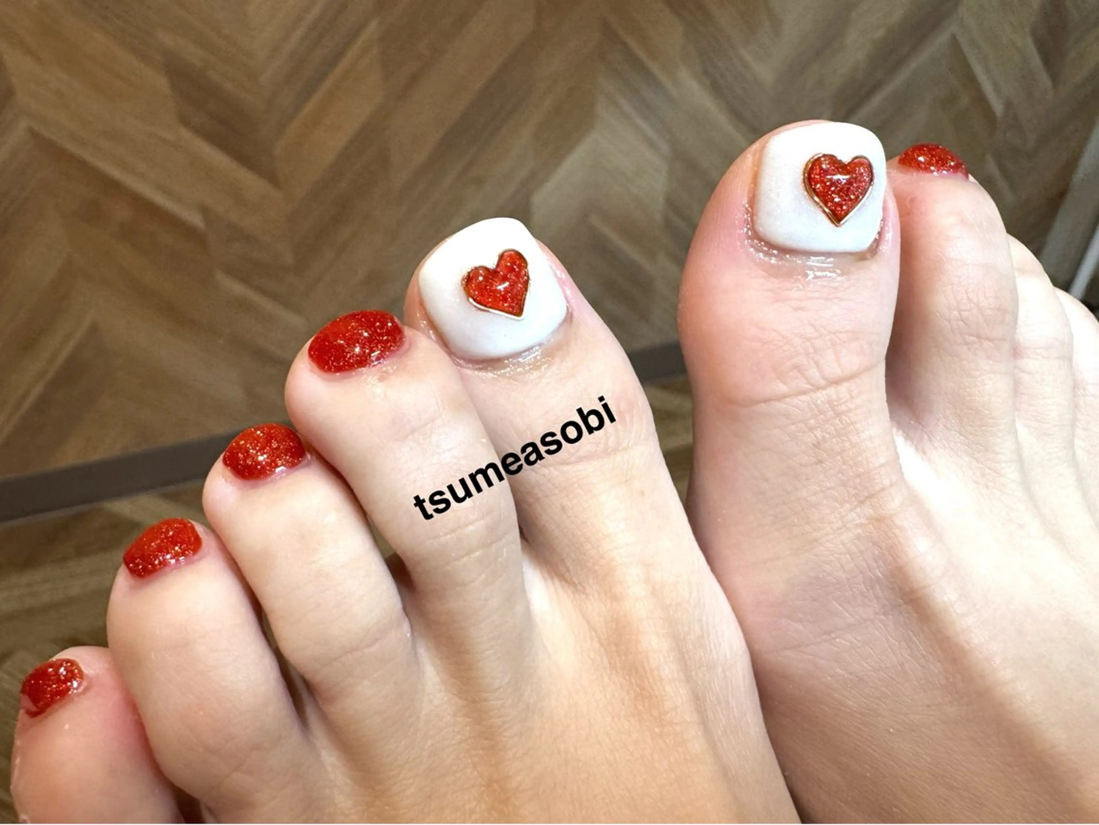 ネイル バレンタイン tsumeasobi所属・tsumeasobi 🪬macoのネイルデザイン