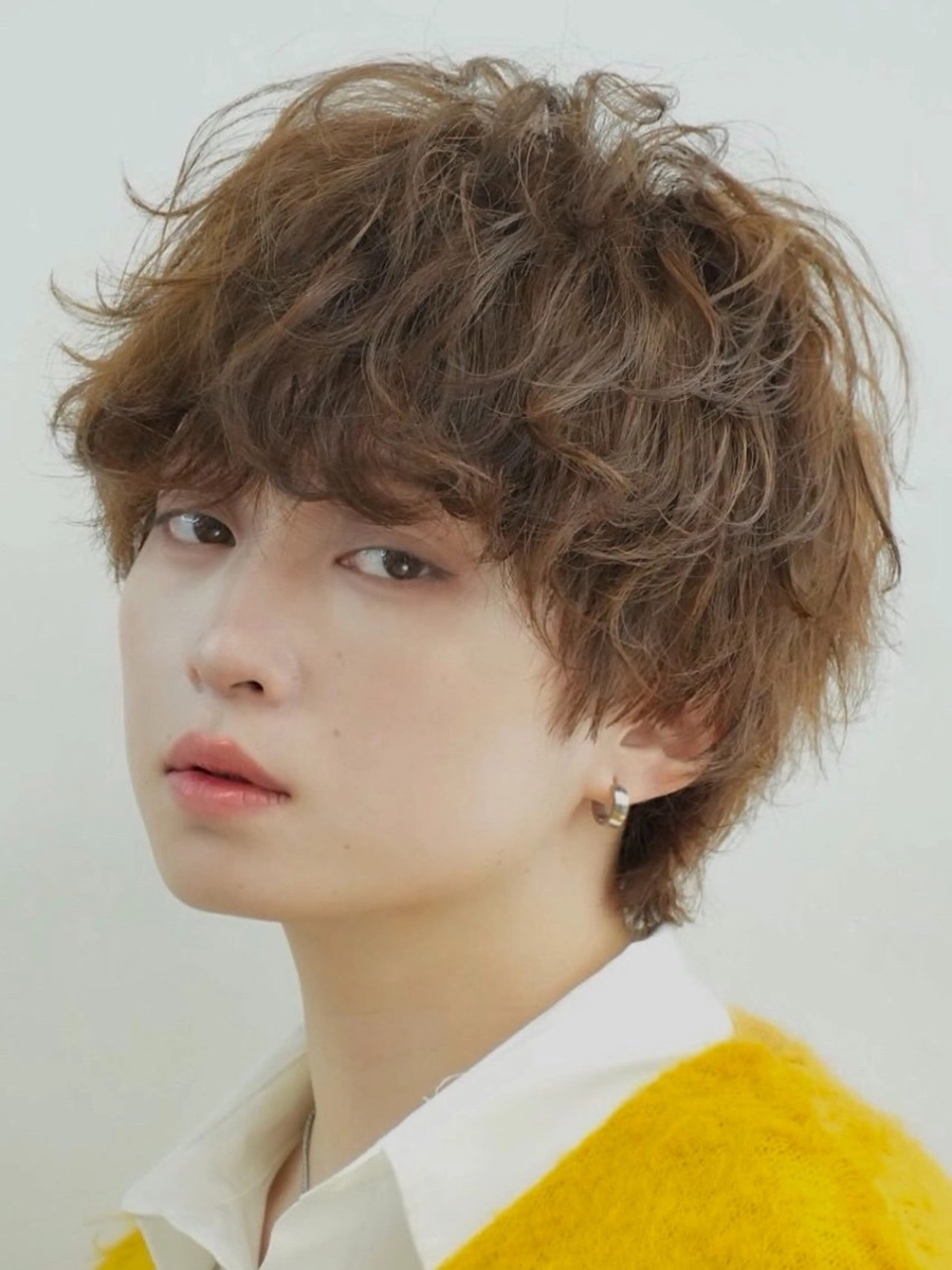 ショート パーマ メンズ メンズパーマ 波巻きパーマ メンズウルフカット ウルフカット カット パーマ fifth栄所属・メンズパーマ 名古屋/水谷颯のヘアスタイル