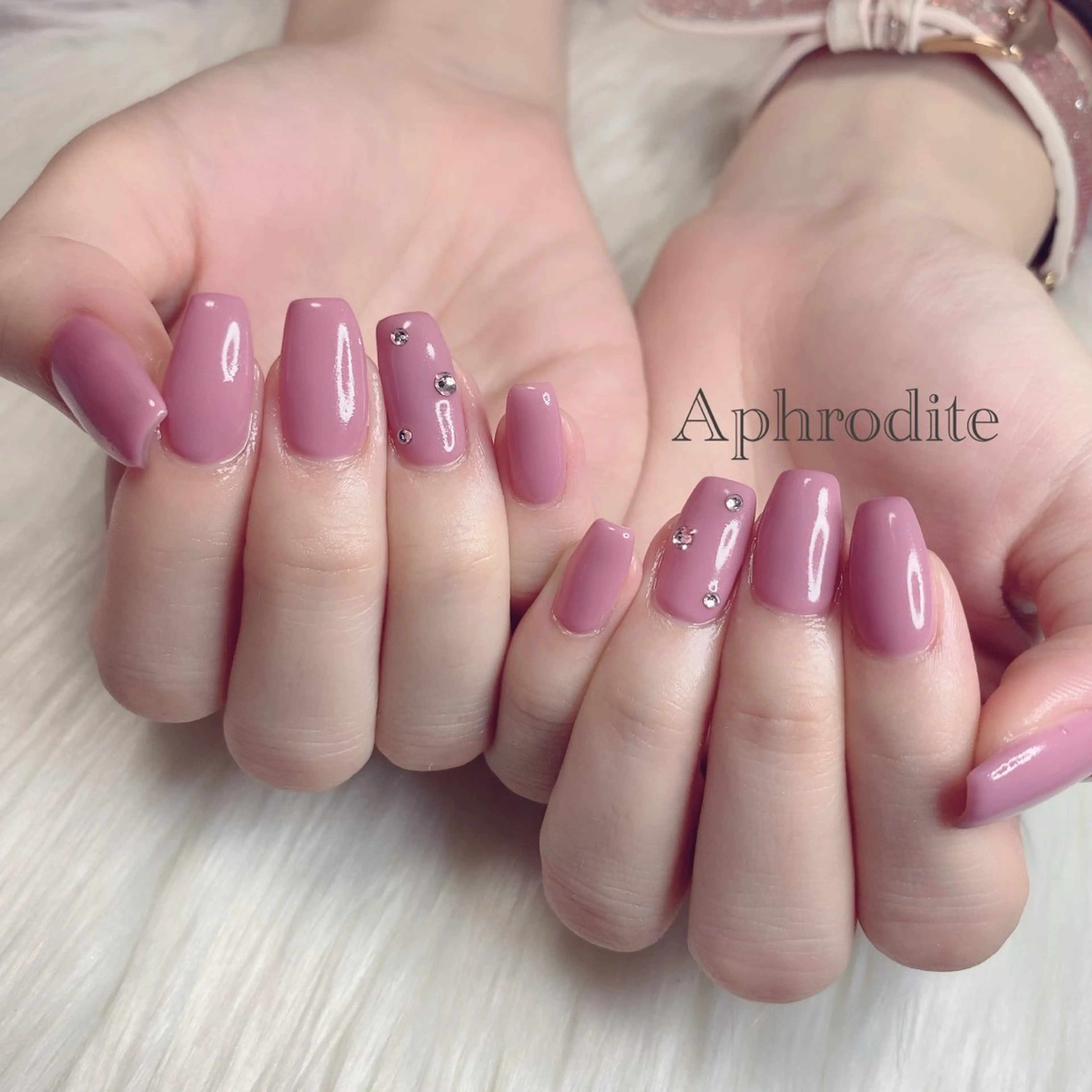 シンプルジェルネイルコースの写真