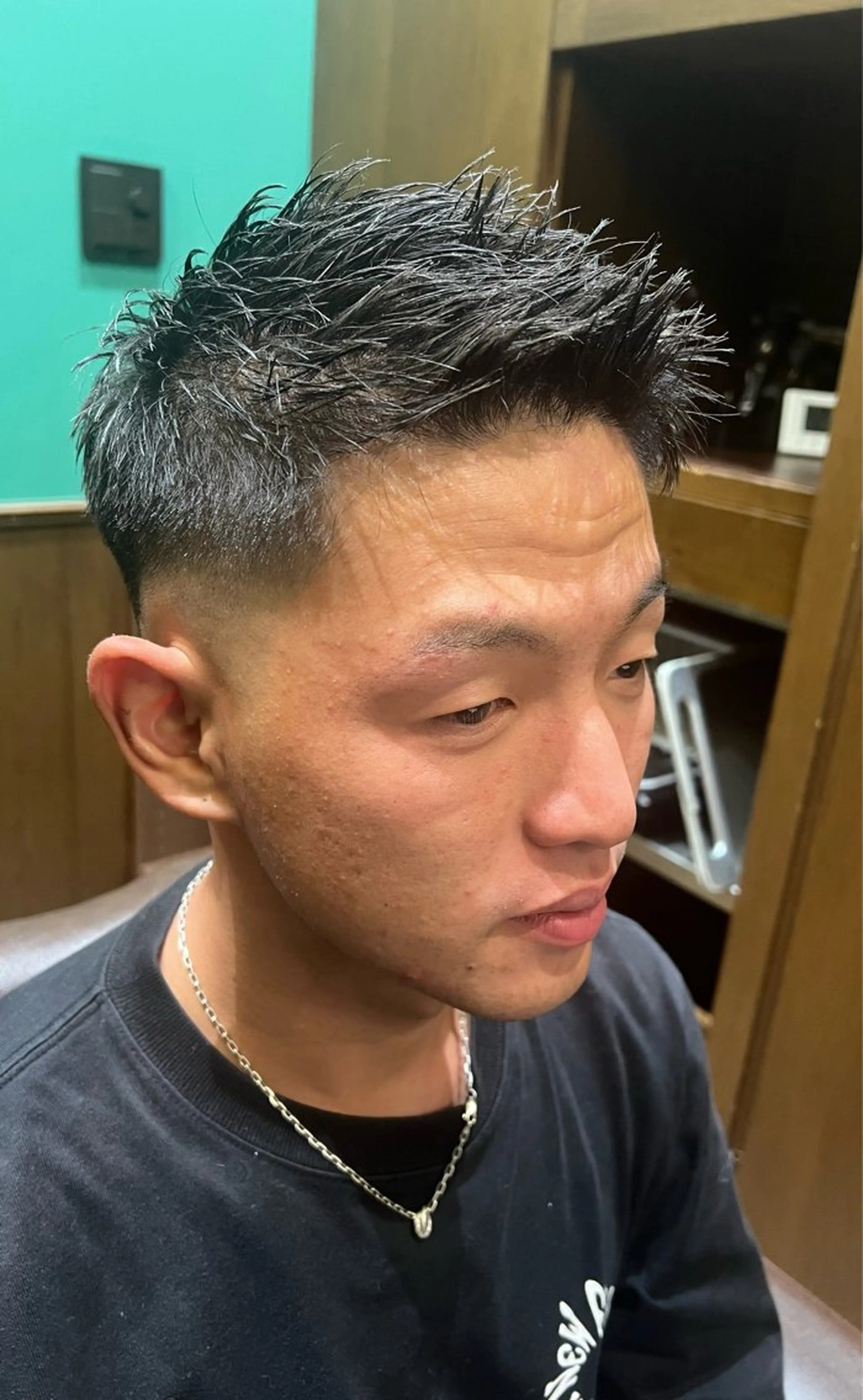 ショート メンズ フェードカット バーバーショップ　東京駅　丸の内店所属・境野 奏音のヘアスタイル
