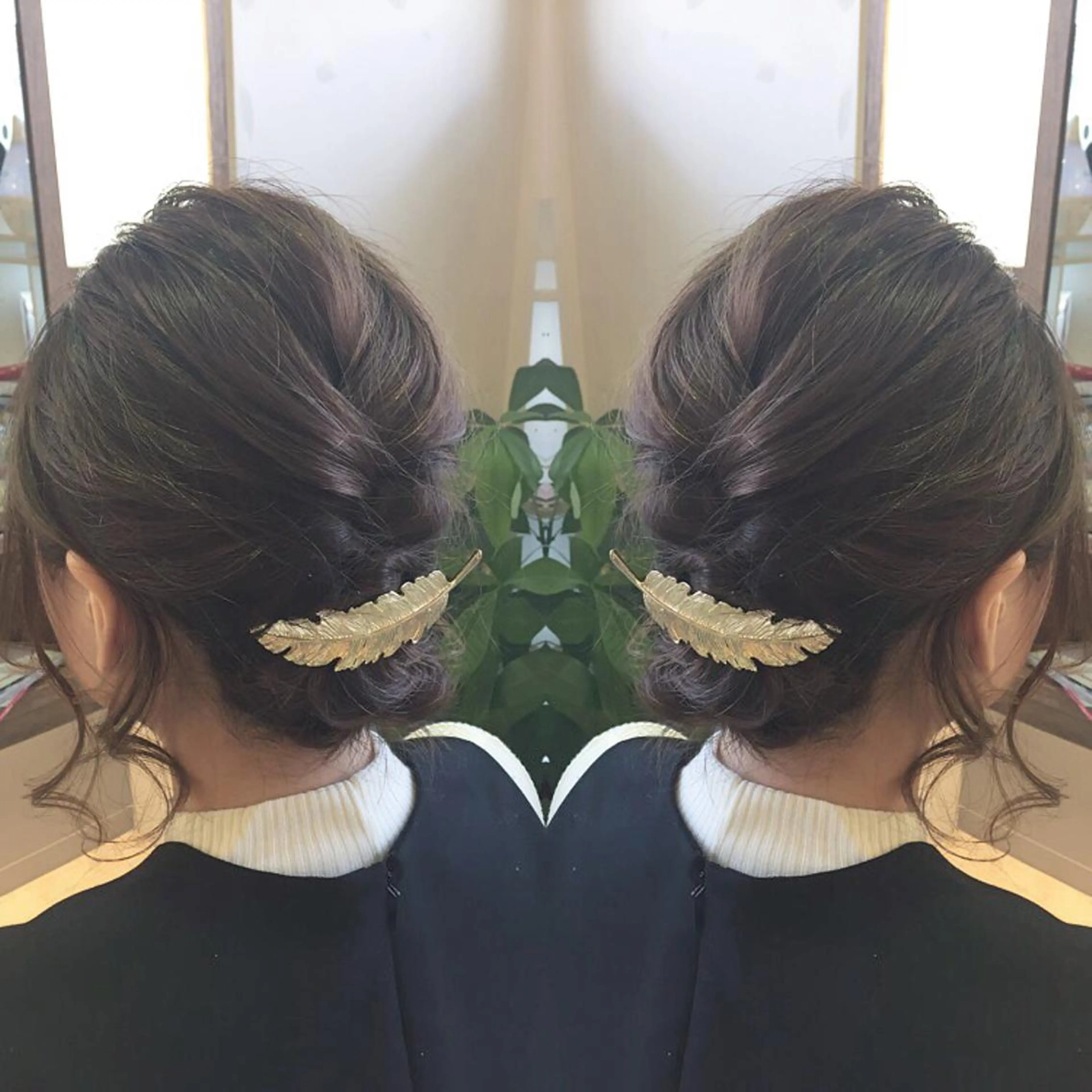 ミディアム セミロング ヘアアレンジ 青木 茂樹⭐️ 透明感カラーのヘアスタイル