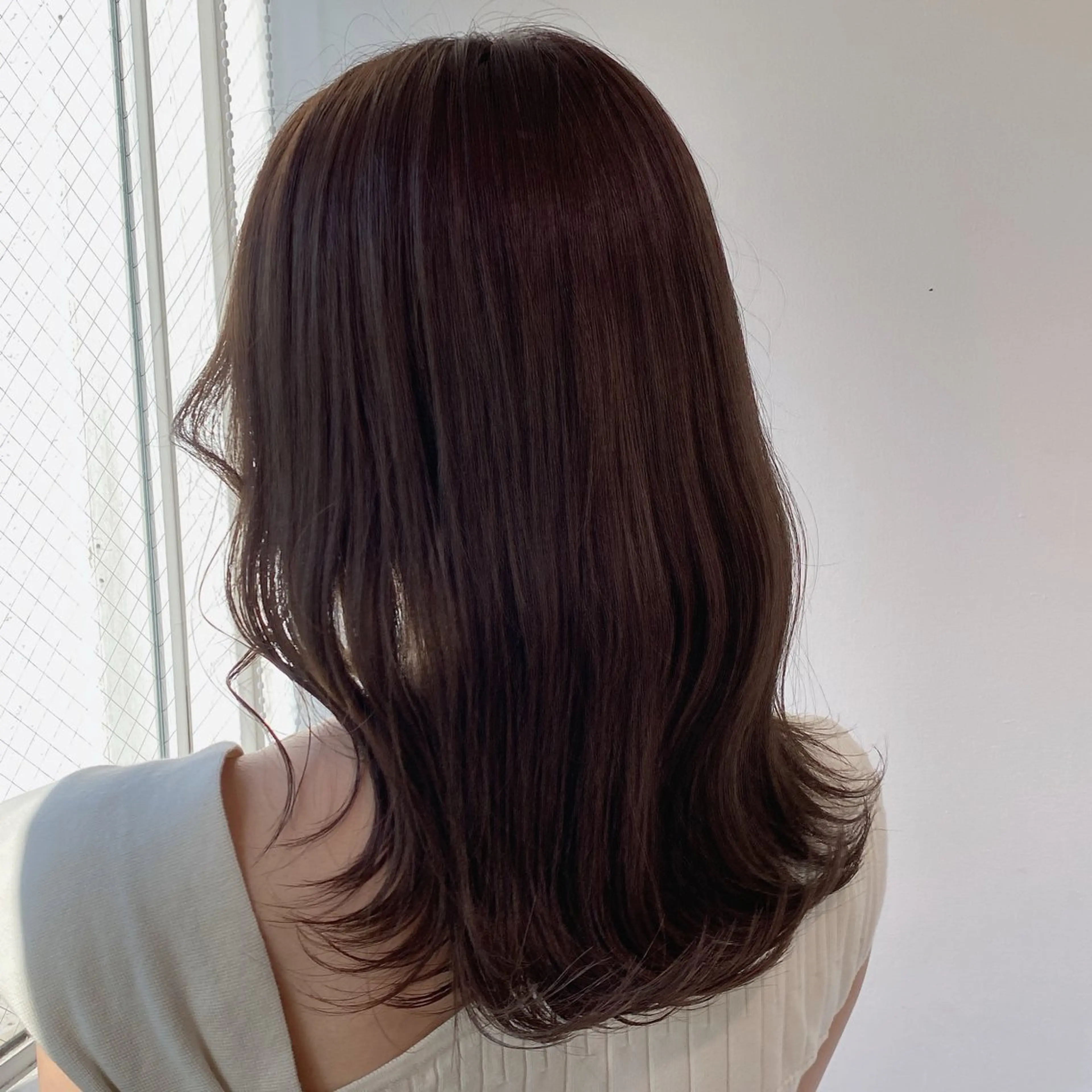 セミロング カラー 韓国艶カラー🇰🇷 DISCO💙のヘアスタイル