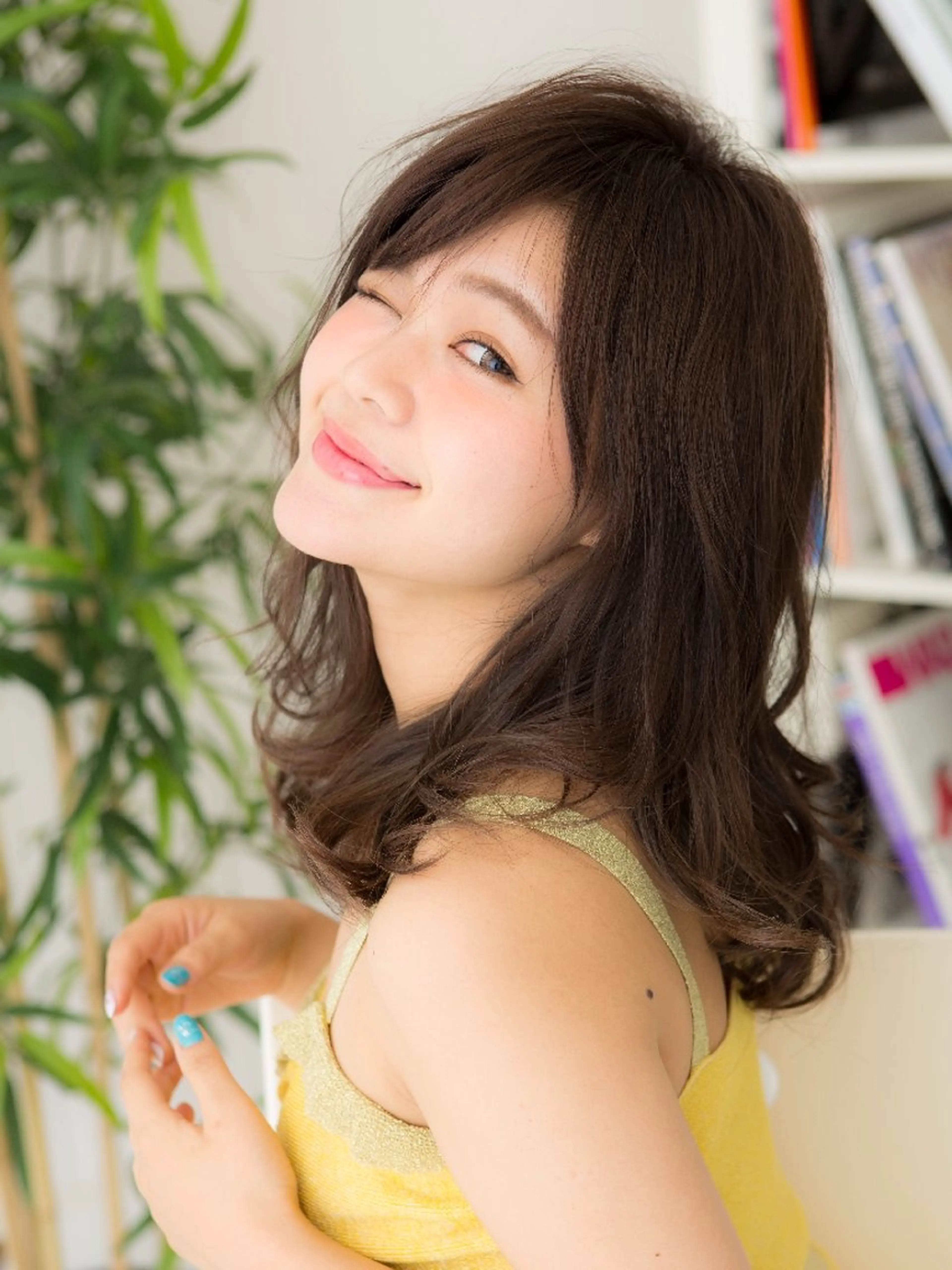 セミロング ヘアカラー トリートメント balance  大宮のヘアスタイル