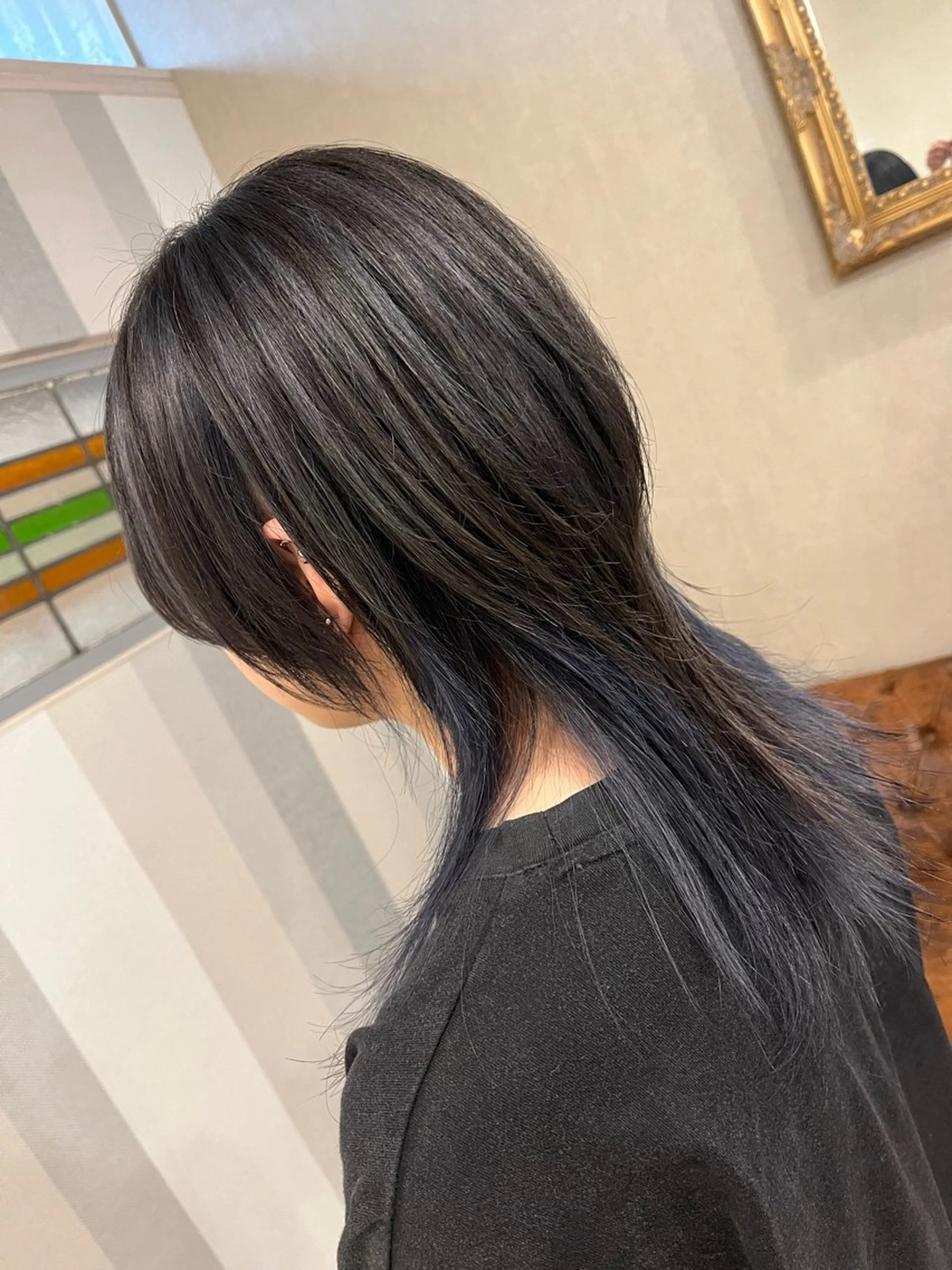 セミロング ヘアカラー Calbari 中田 莉紗/奥州市水沢のヘアスタイル