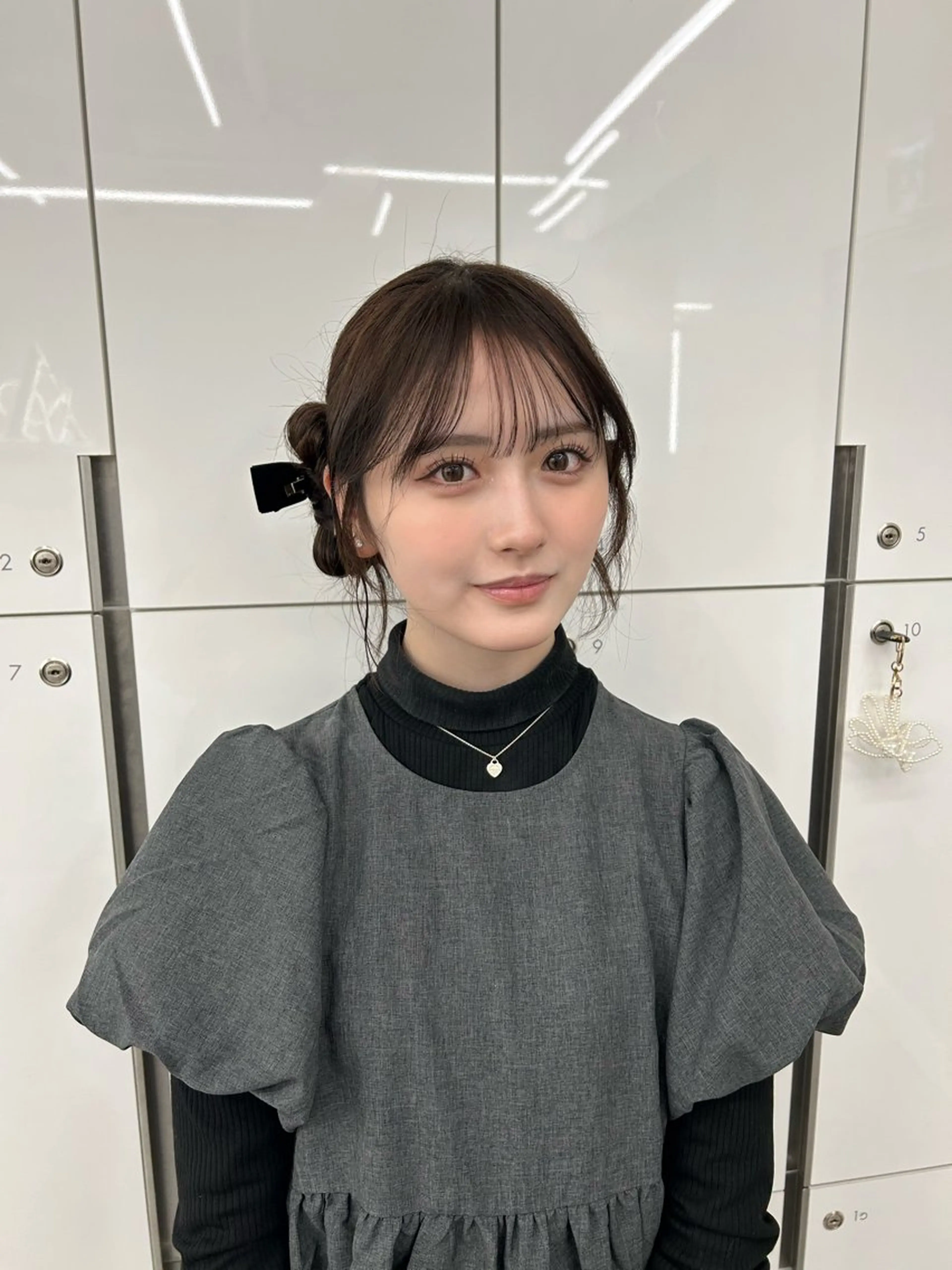 ロング ヘアセット 韓国ヘア/顔周り ヘアセット/加藤優里のヘアスタイル