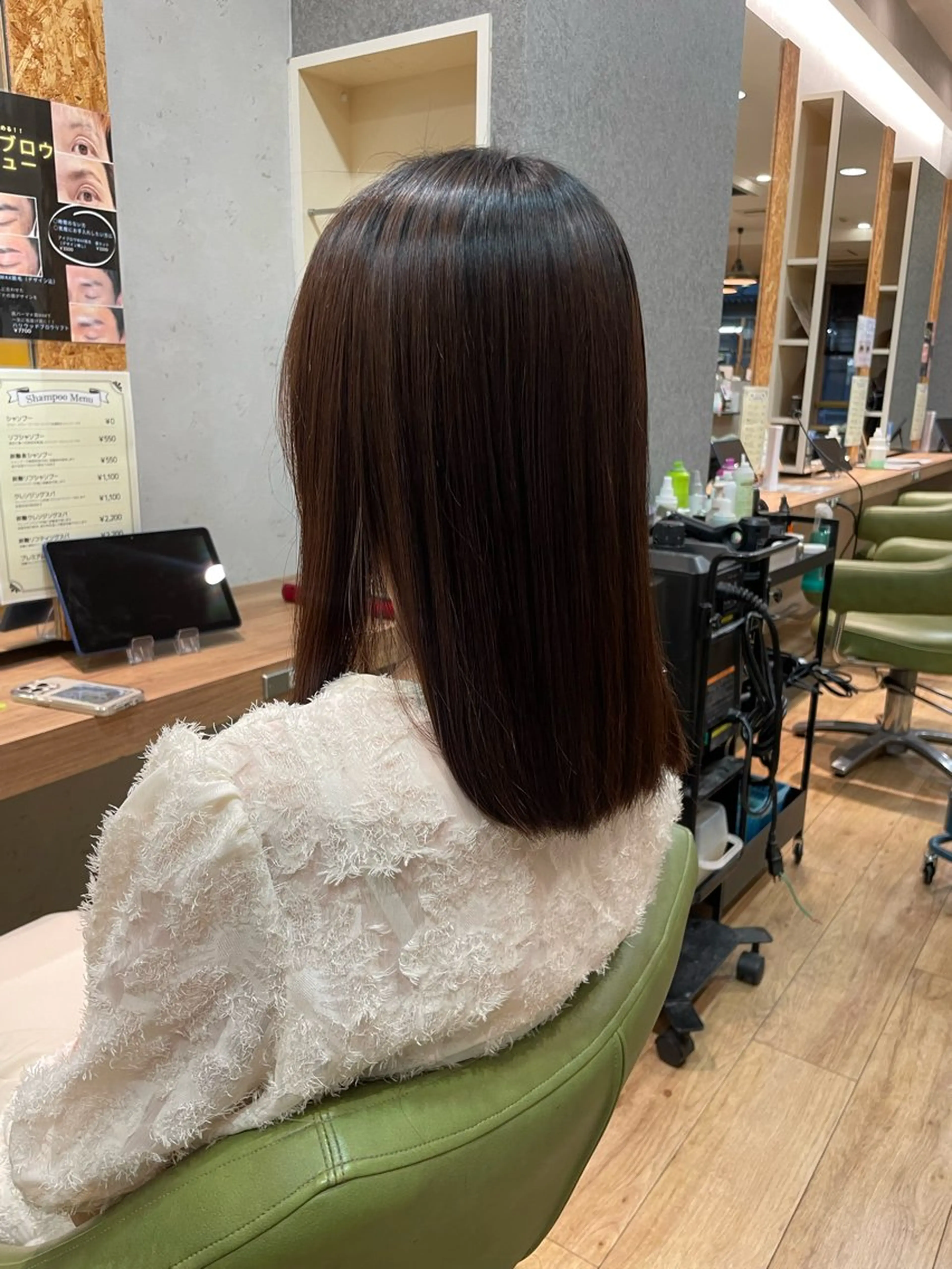 ミディアム 縮毛矯正 髪質改善/Bloss om🌷高橋沙衣のヘアスタイル