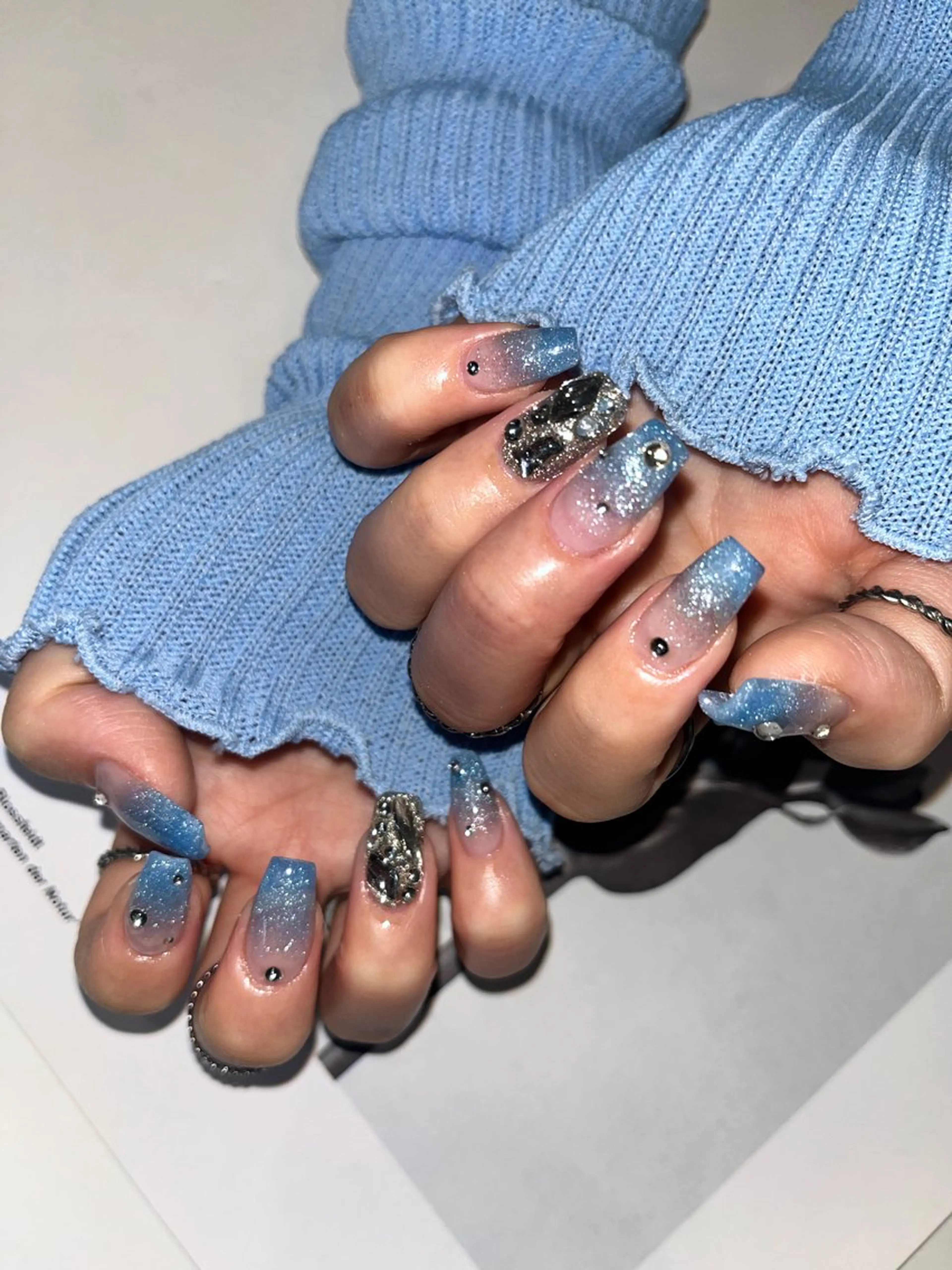 ネイル ストーンネイル ハンドネイル ハンドケア ORGAN nana やり放題💅のネイルデザイン