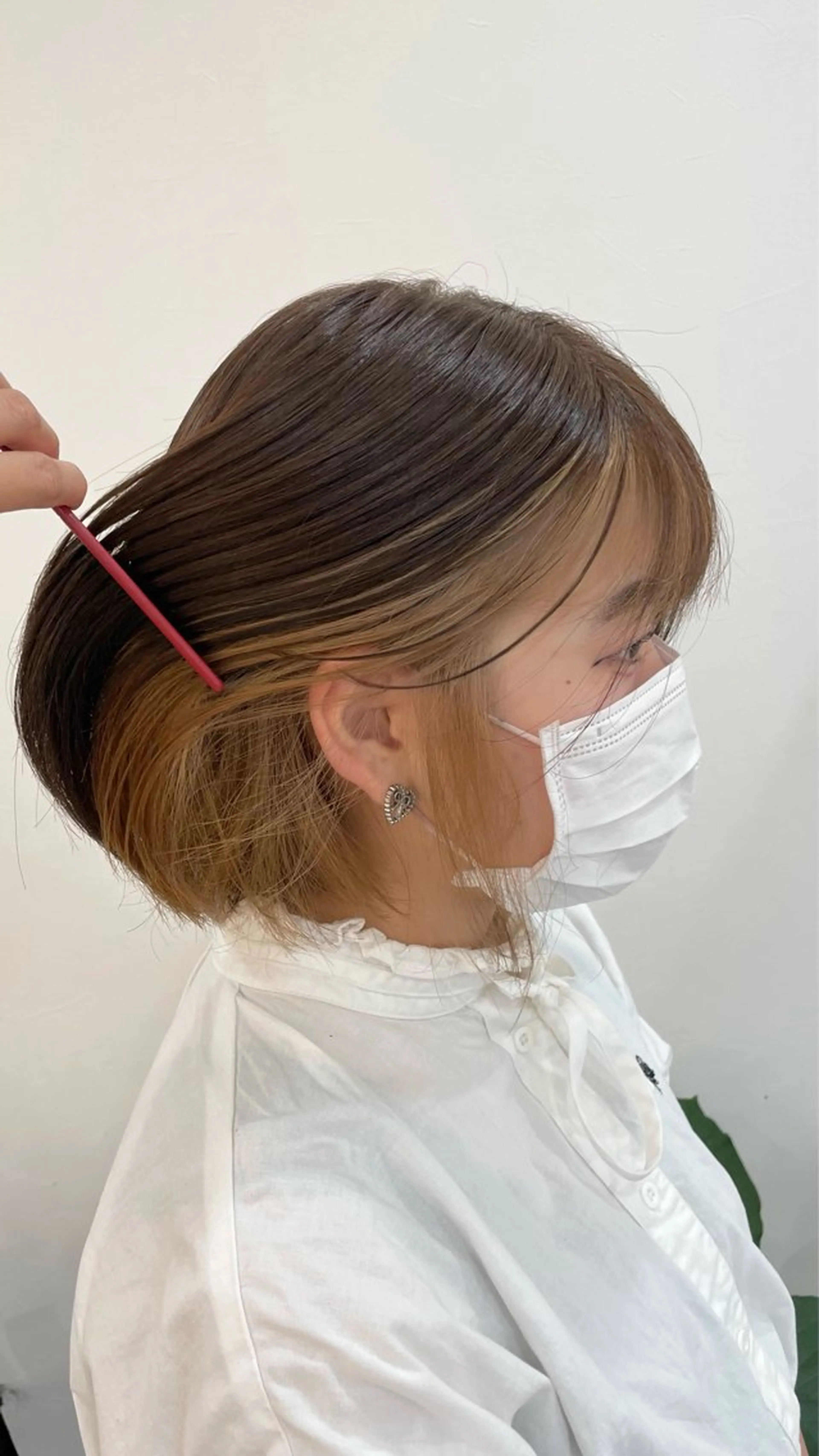 ミディアム hair terrace M所属・郡山/透明感カラー /馬場アンドレアのヘアスタイル