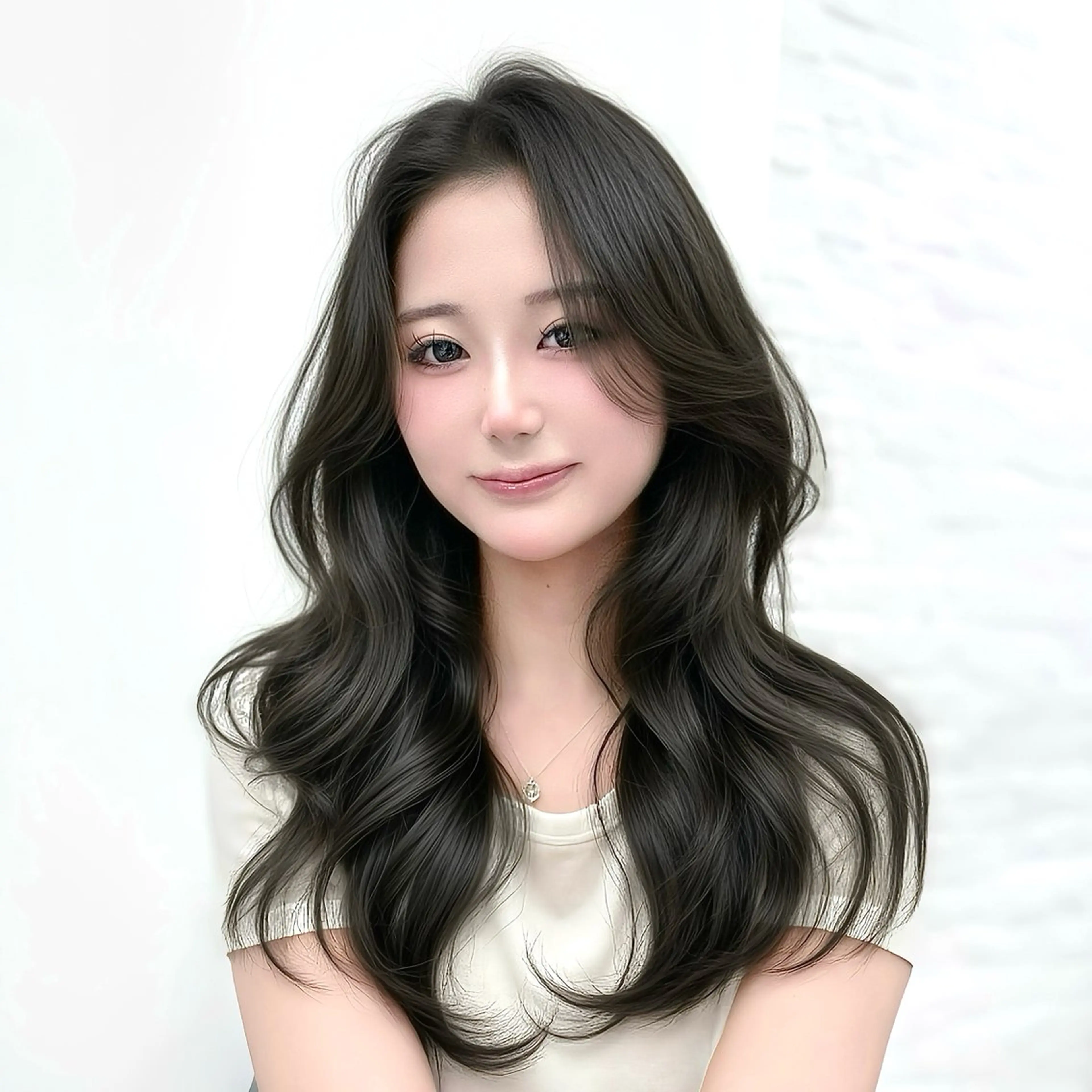ロング カラー くびれヘア 髪質改善 韓国風ヘア レイヤーカット 似合わせカット カット ヘアカラー トリートメント AMA TOKYO×Smart Salon所属・韓国ヘア🇰🇷× 髪質改善🫧テルのヘアスタイル