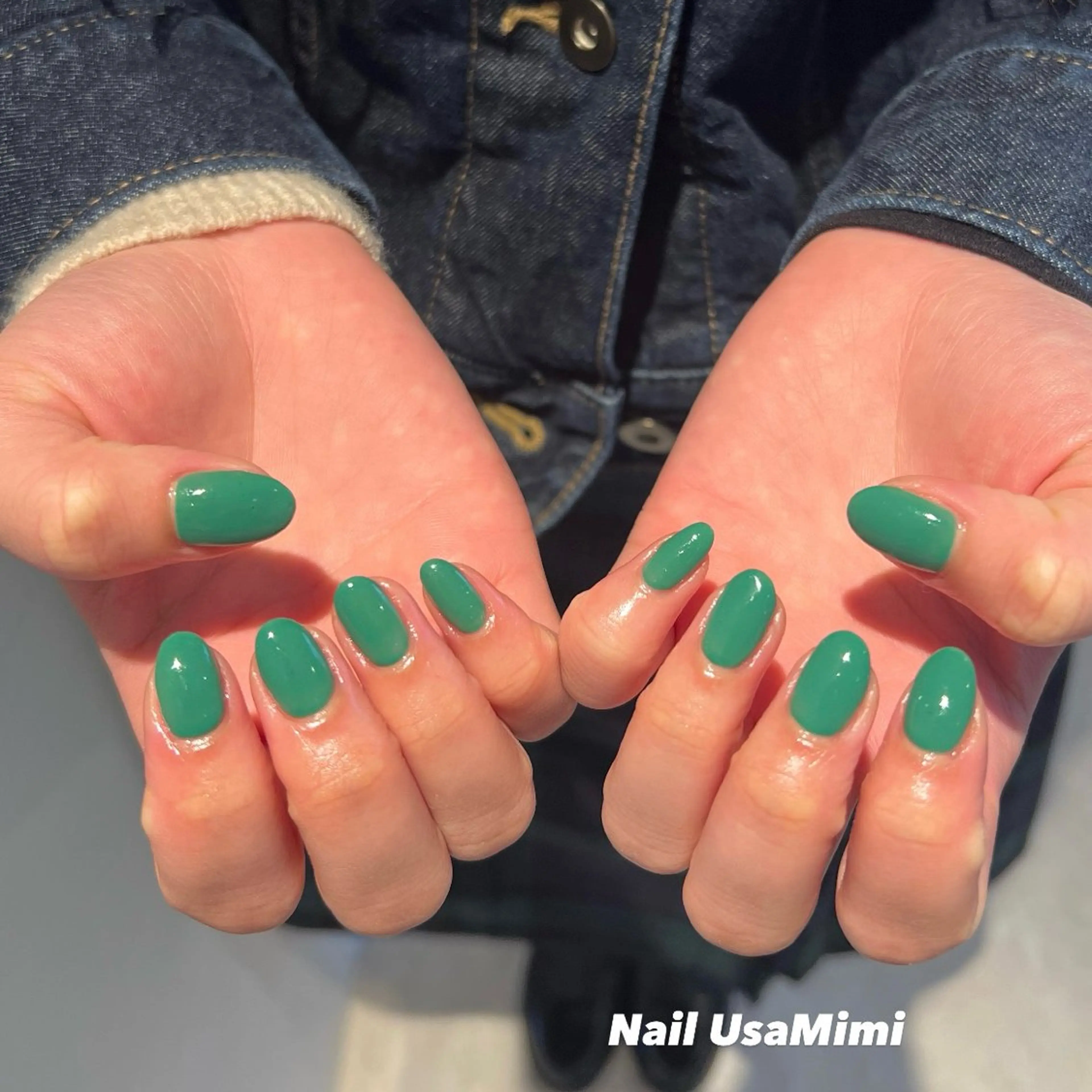 ネイル アートネイル ジェルネイル グラデーション 韓国ネイル ワンカラーネイル ハンドネイル 本町NailUsa Mimi RIKOのネイルデザイン