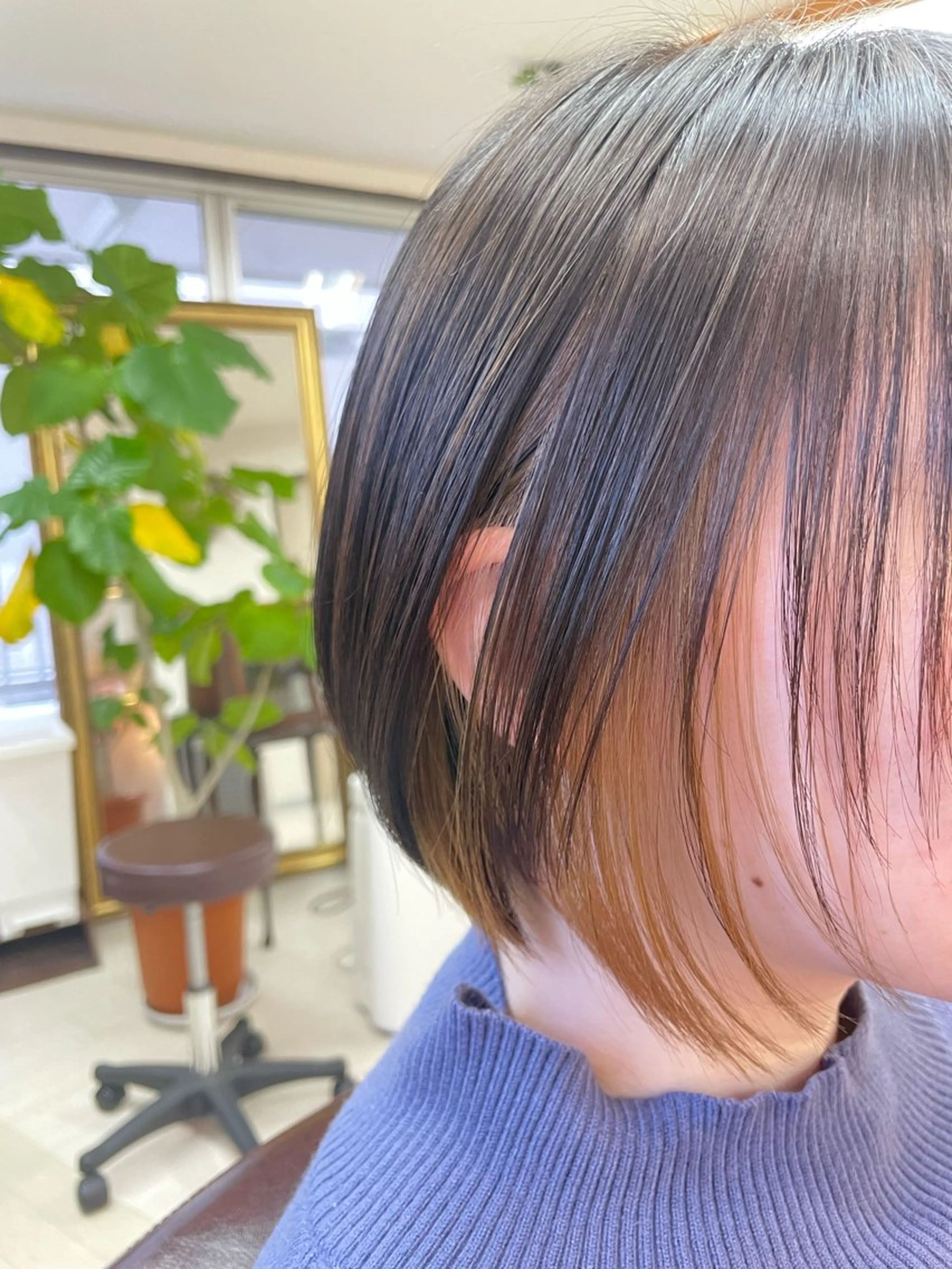 🫶イヤリングカラーブロー🫶ダメージ軽減トリートメント込み！の写真