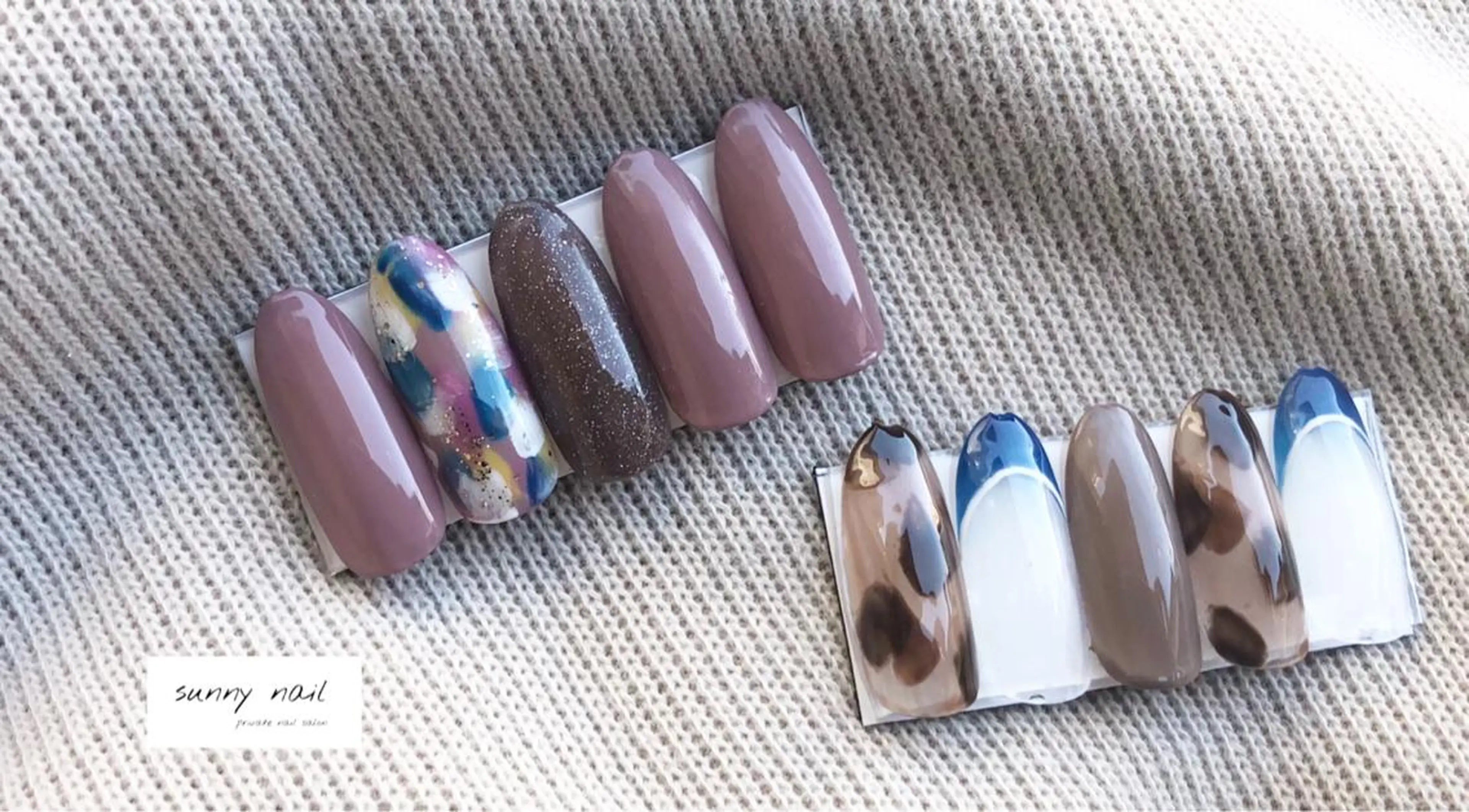 ネイル アートネイル ジェルネイル ニュアンスネイル パラジェル 冬ネイル sunny nailのネイルデザイン