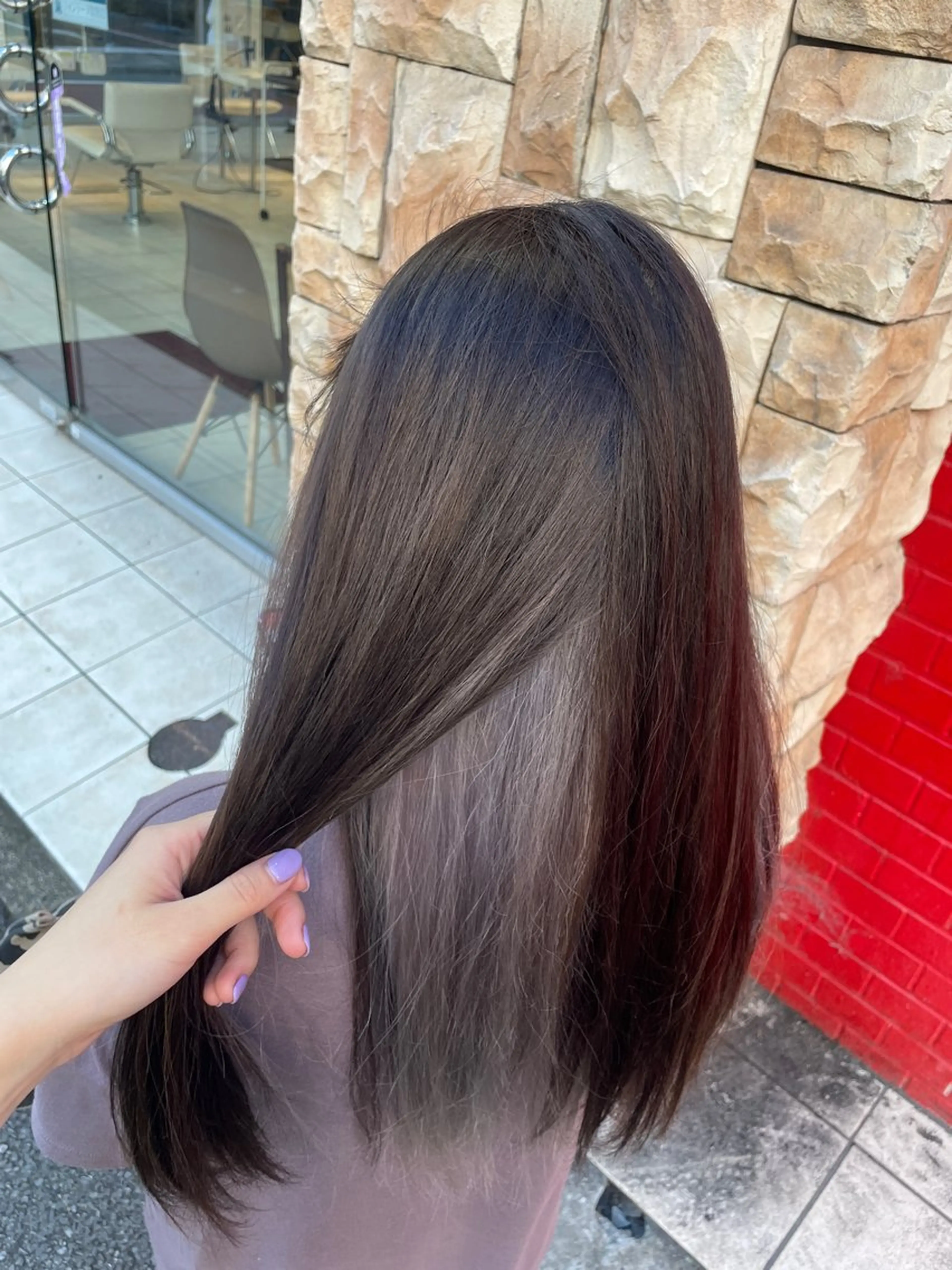 ロング カラー ブリーチ/ヘアセット 【𝙍𝙞𝙣𝙤】のヘアスタイル