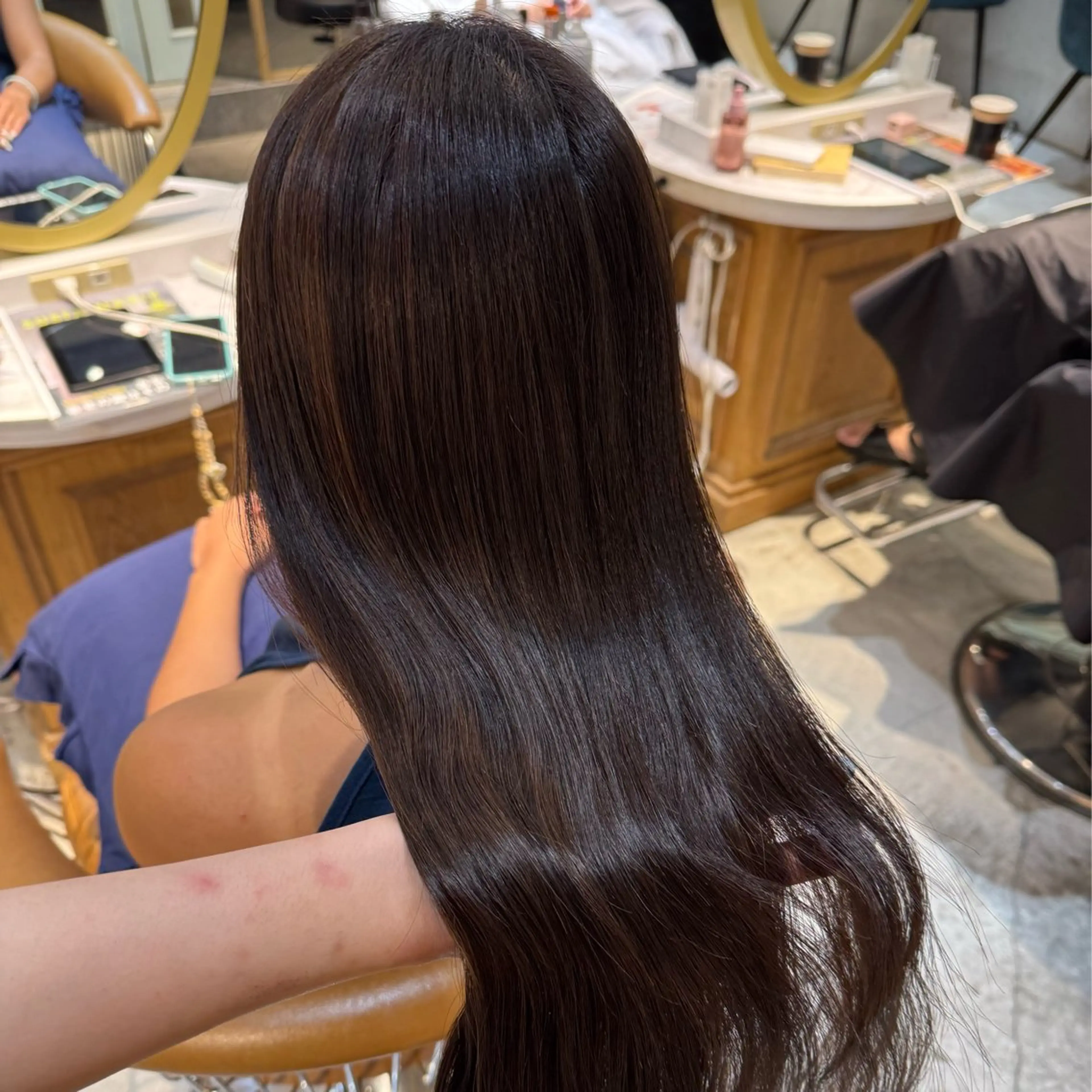 ミディアム カット ヘアカラー トリートメント ヘアセット 髪質改善/ボブ /韓国/erikoのヘアスタイル