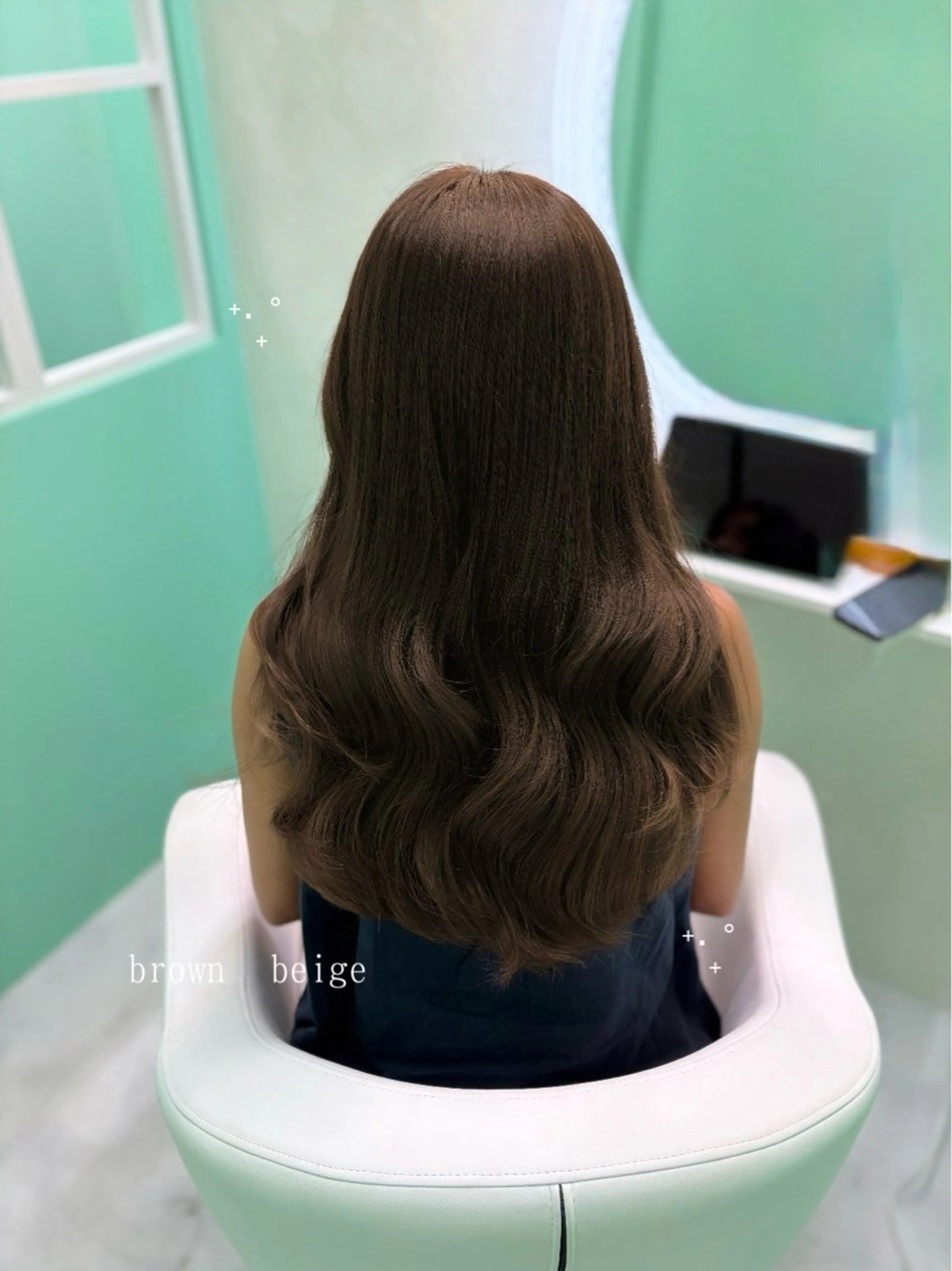 ロング カラー カット ヘアカラー トリートメント Ella所属・nana【艶髪】/ レイヤー/縮毛矯正のヘアスタイル