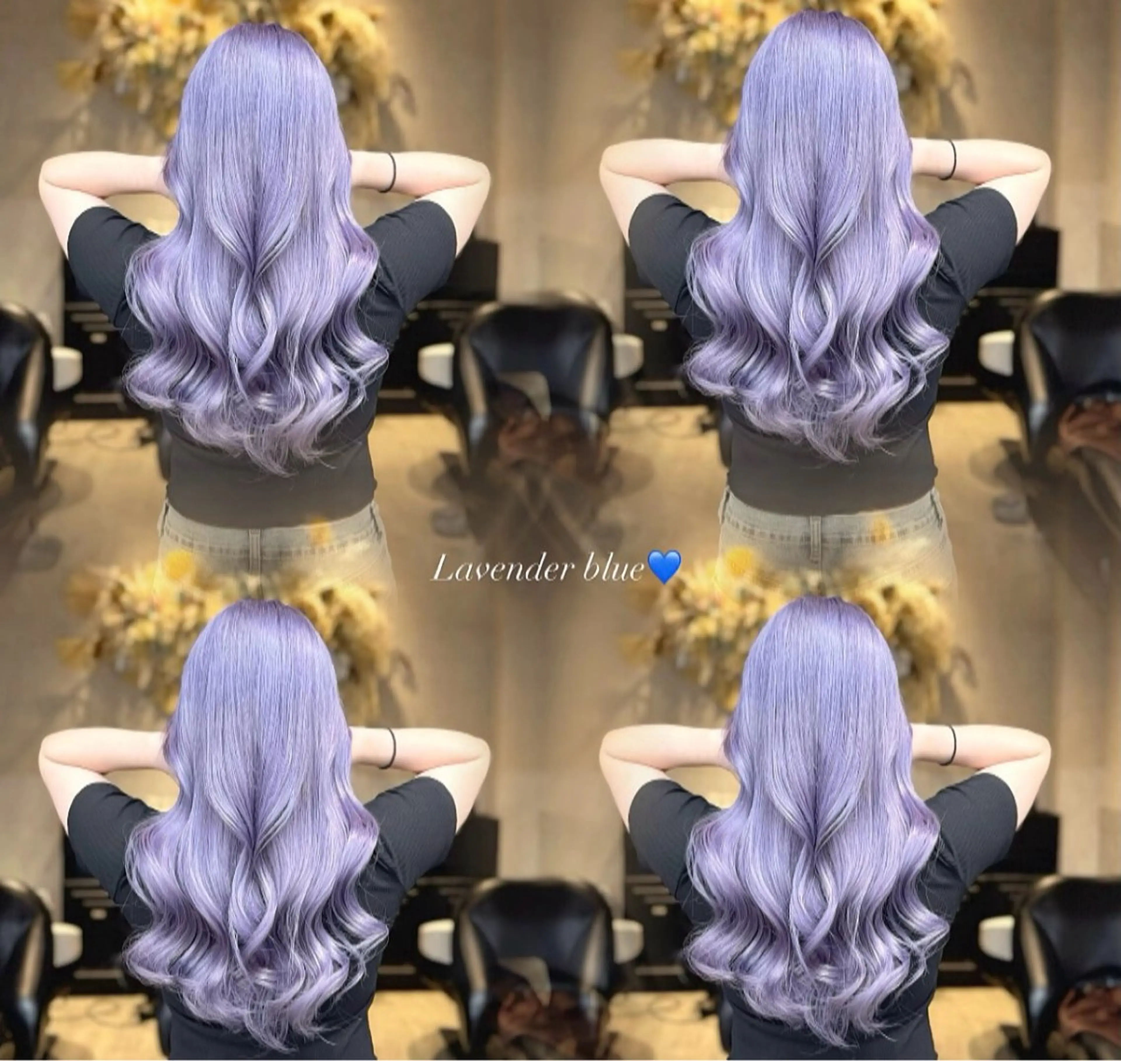 ロング 縮毛矯正 ヘアカラー 璃 音のヘアスタイル