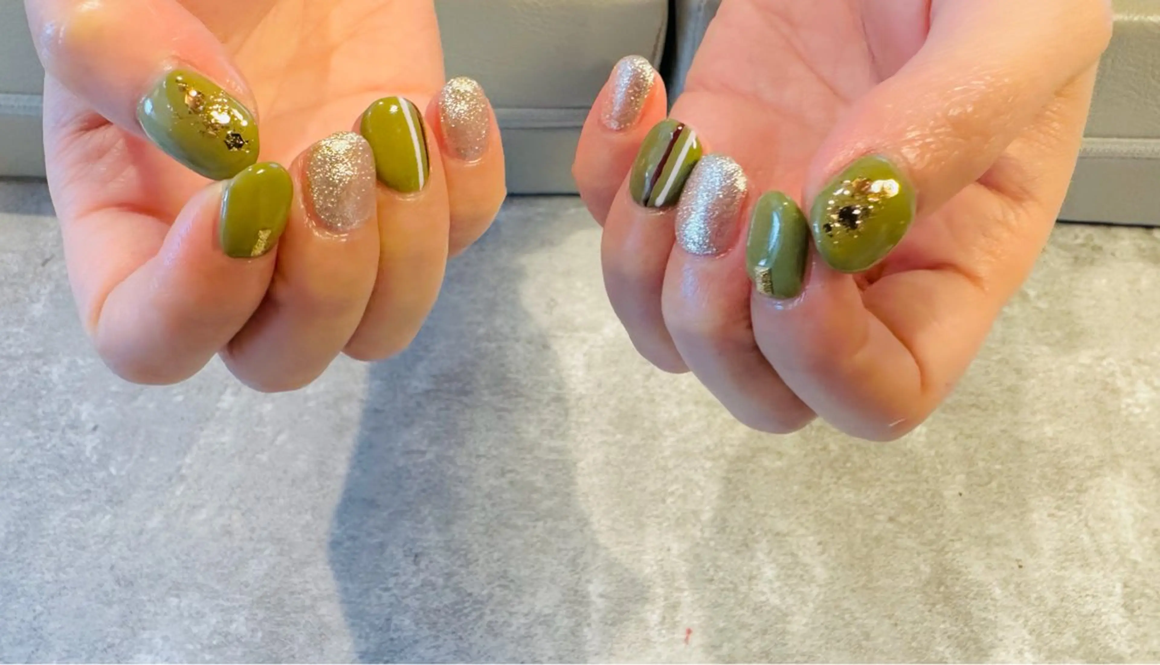 ネイル ジェルネイル キラキラネイル ラメ(グリッター) ラメグラデーション マグネットネイル ハンドネイル 🌺 HIRAOKAのネイルデザイン