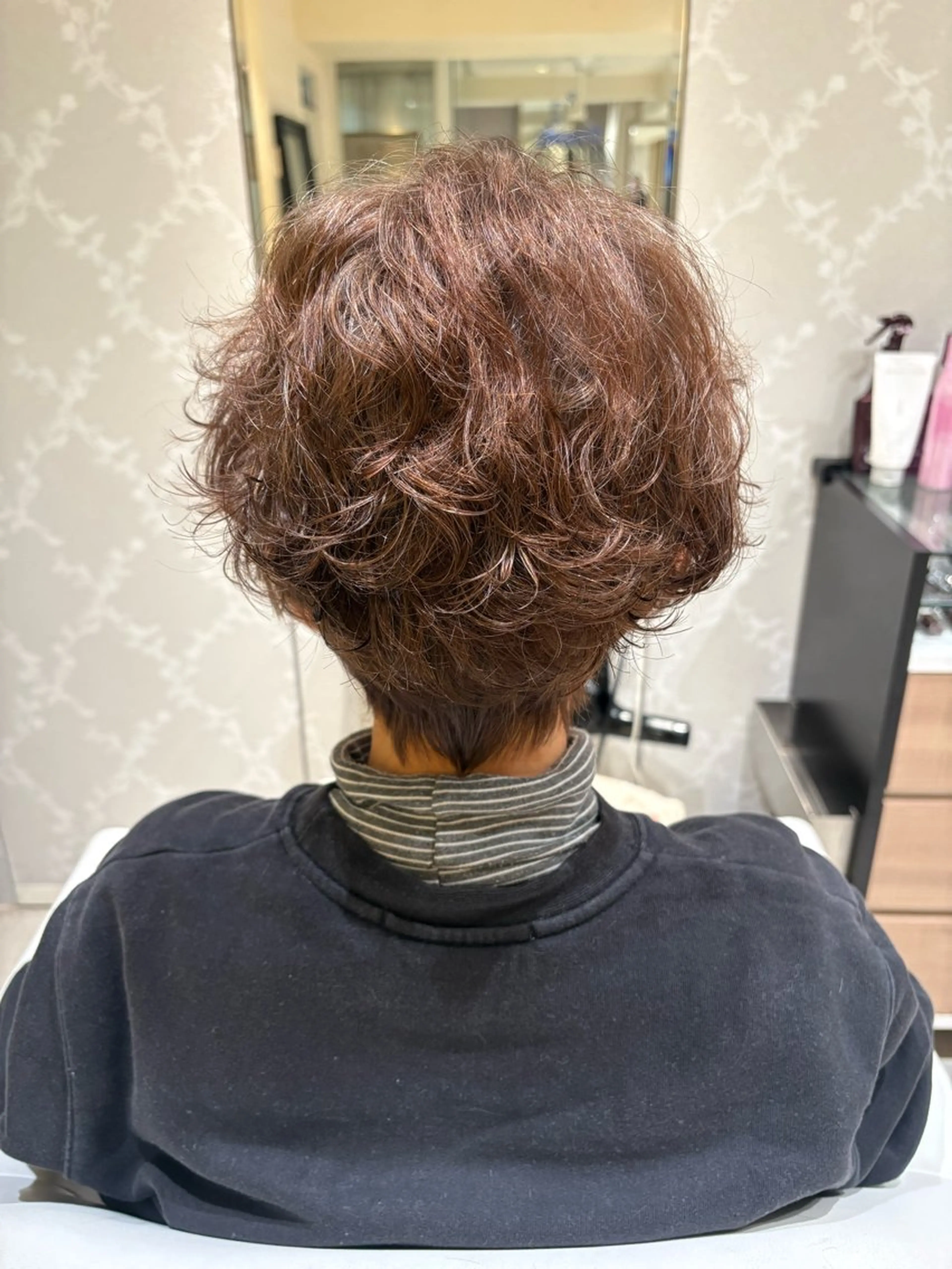 ショート パーマ ショートヘア カット パーマ LINKS   GARDEN所属・西田 莉花のヘアスタイル