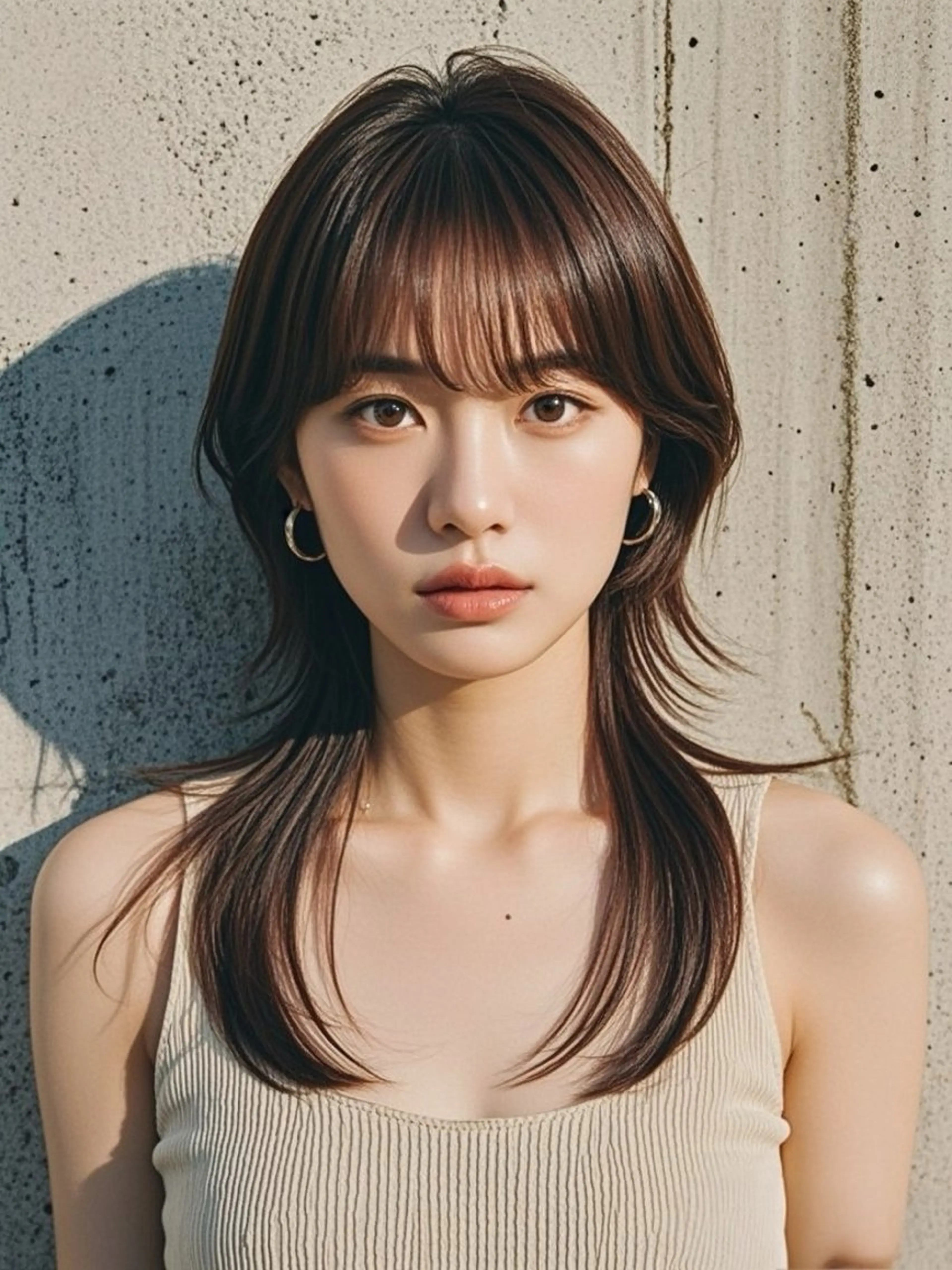 セミロング ショートボブ セミロングパーマ アッシュ ボブ くびれヘア カット ヘアカラー トリートメント ウルフカット 811 大阪梅田 ウルフのヘアスタイル