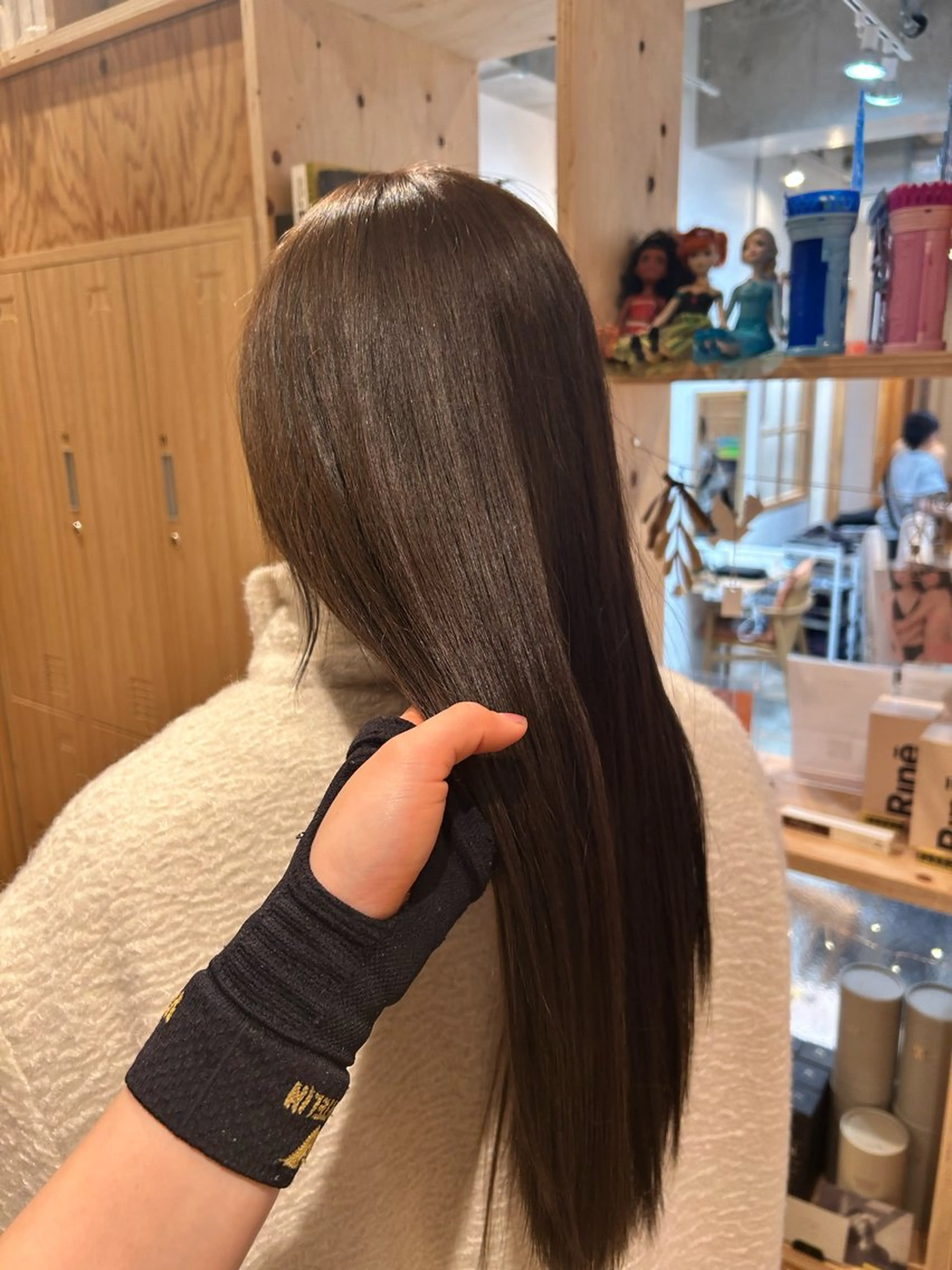 ロング カラー ベージュカラー ブリーチ 透明感カラー ダブルカラー ブリーチなしカラー 透明感/ダブルカラー /kazui🐈のヘアスタイル