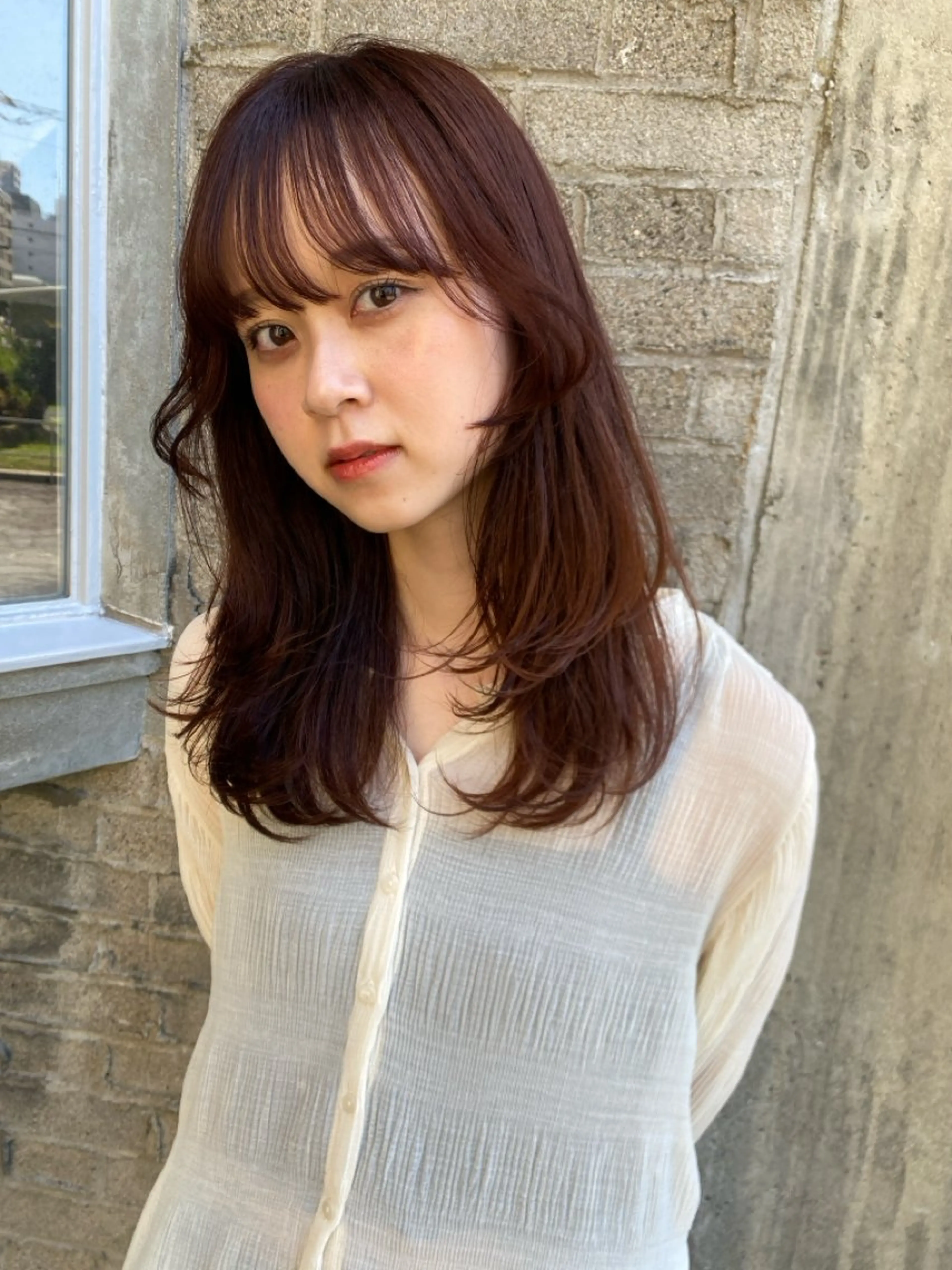 ミディアム ヘアカラー AMELE所属・店長【似合わせヘア】 前杉健太のヘアスタイル