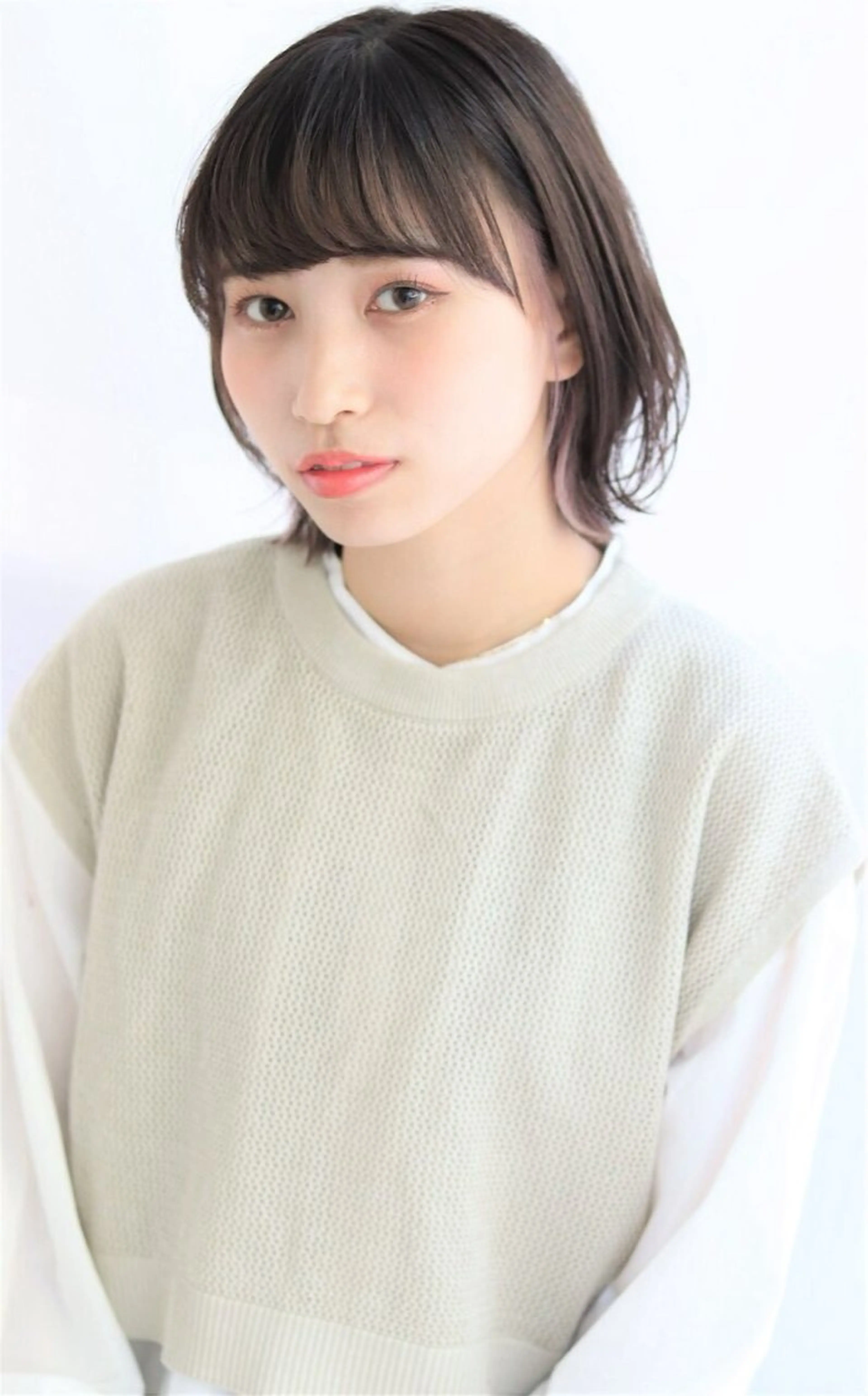 ミディアム カット パーマ 林 美里のヘアスタイル