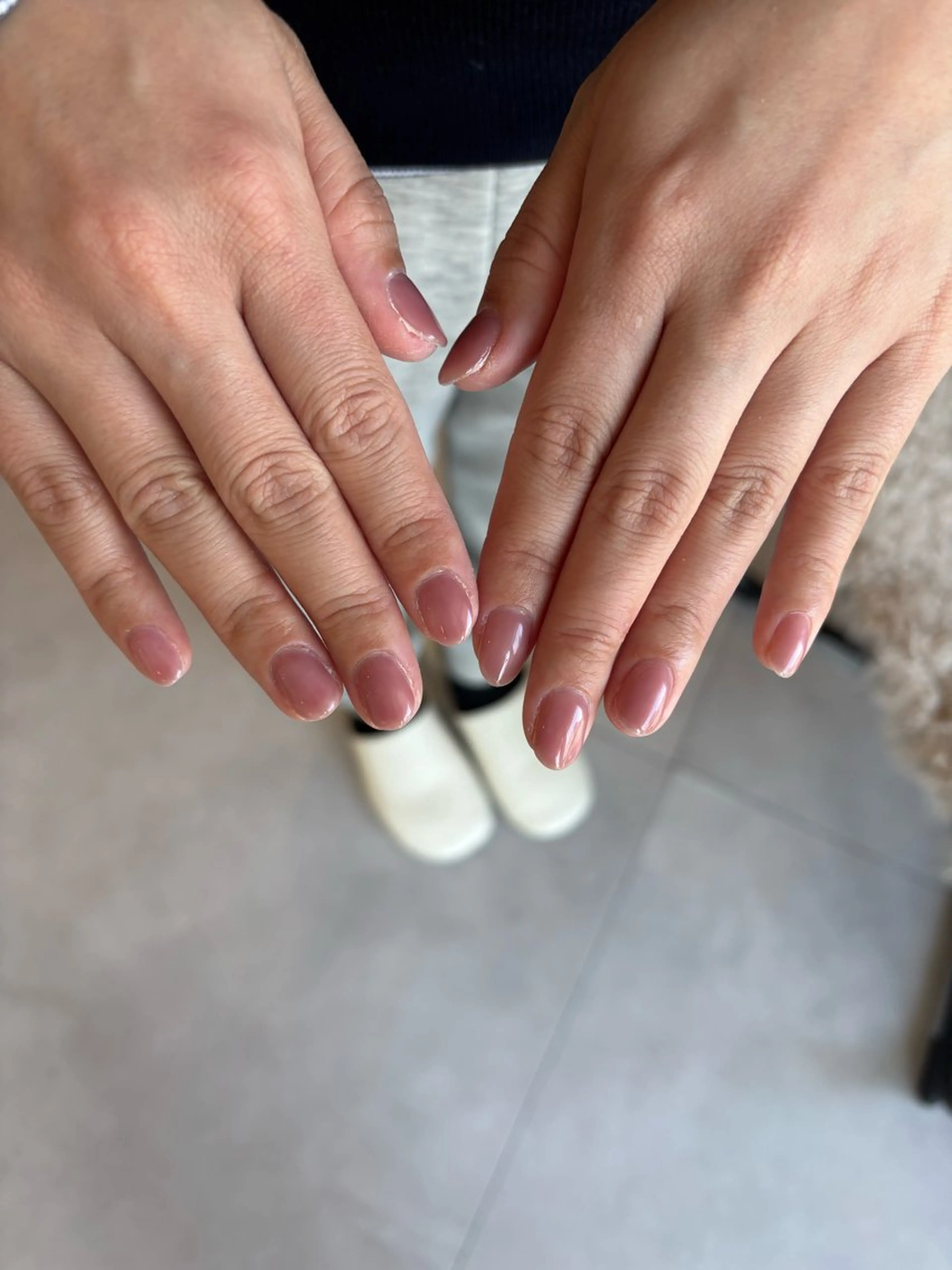 ネイル ワンカラーネイル ピンク WHITE NAIL甲府昭和店所属・WHITE NAIL misakiのネイルデザイン