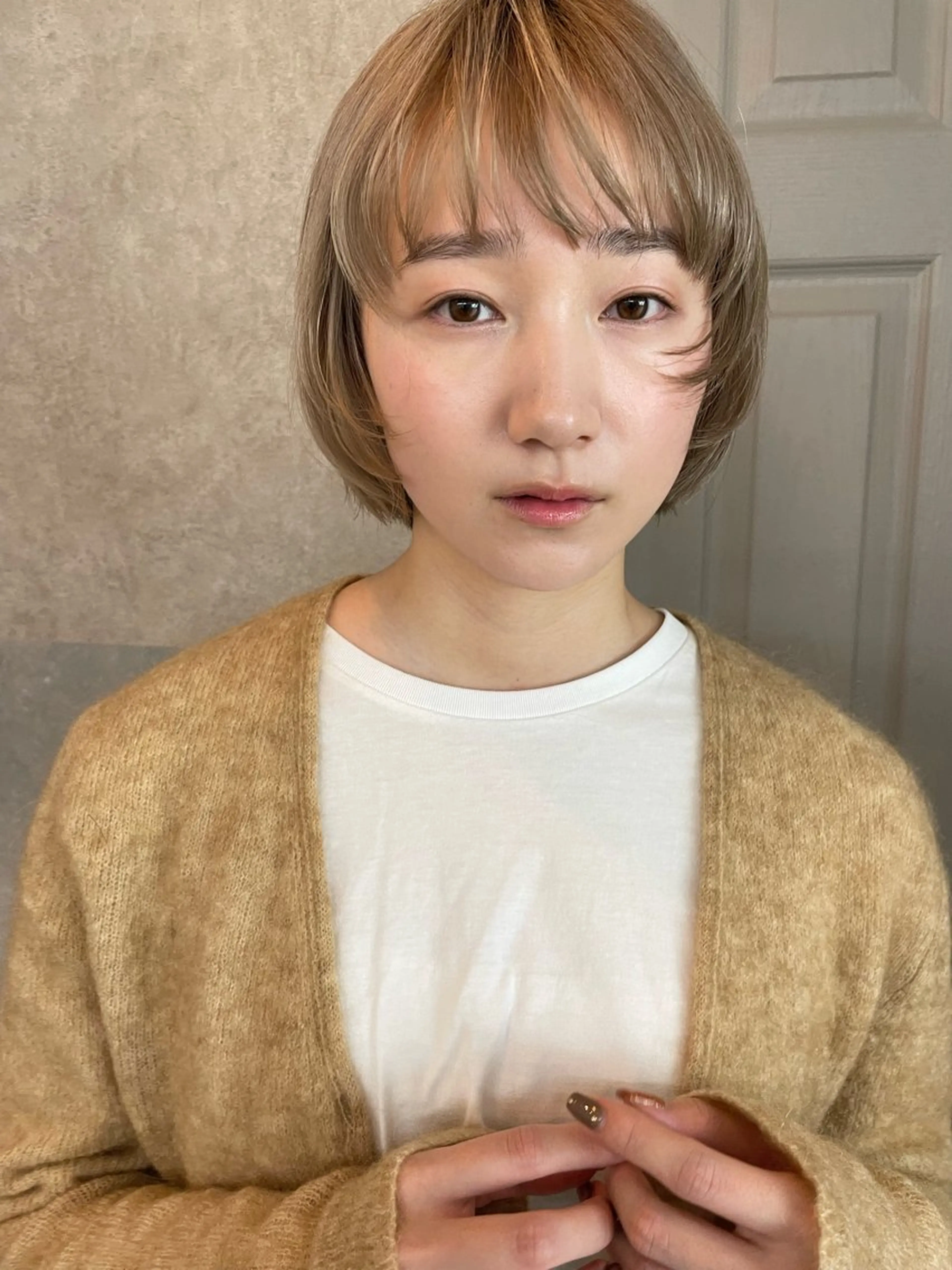 ショート ボブ顔周りカット honokaのヘアスタイル
