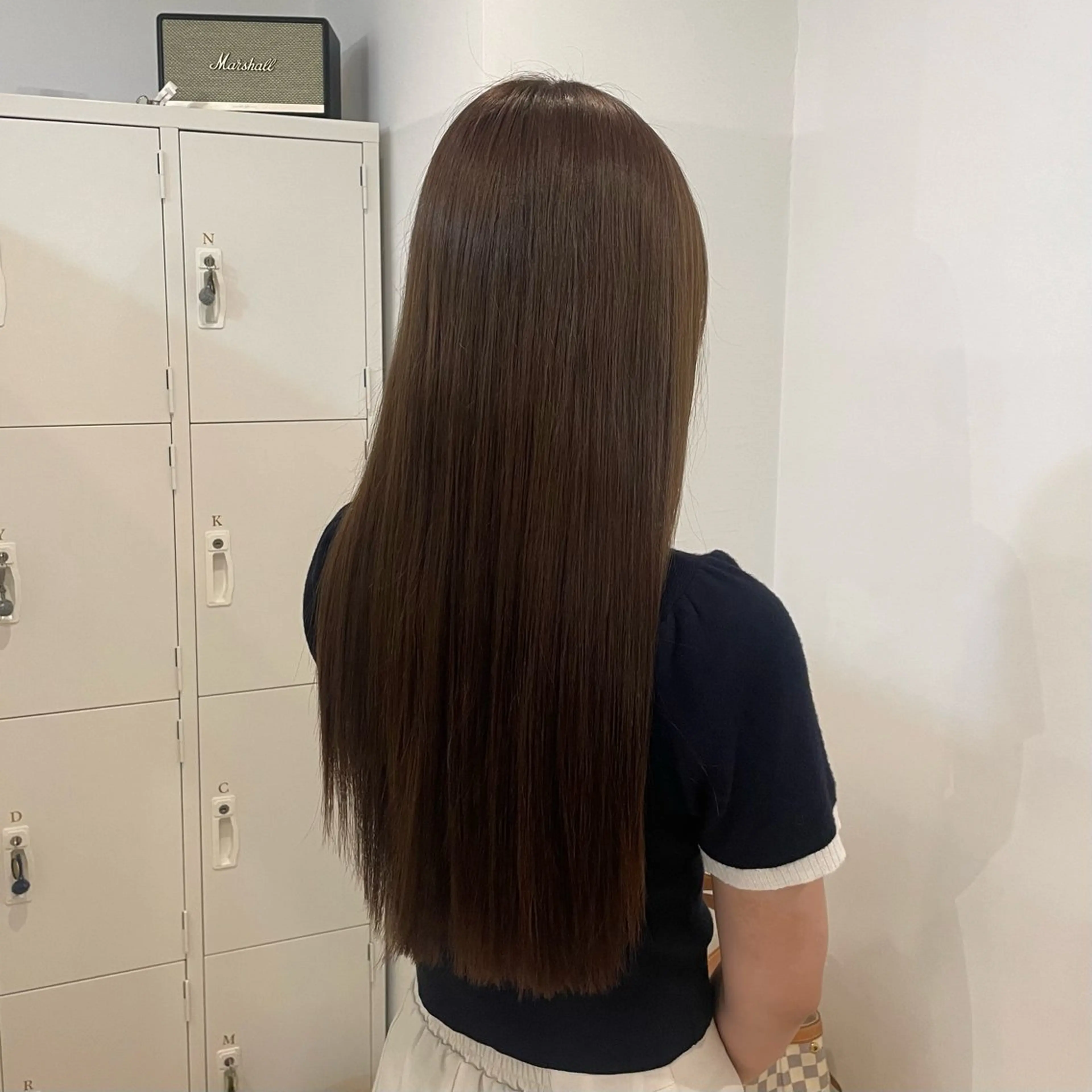 ロング カラー ブリーチ ブリーチなしカラー カット ヘアカラー canon/レイヤー /透明感カラーのヘアスタイル