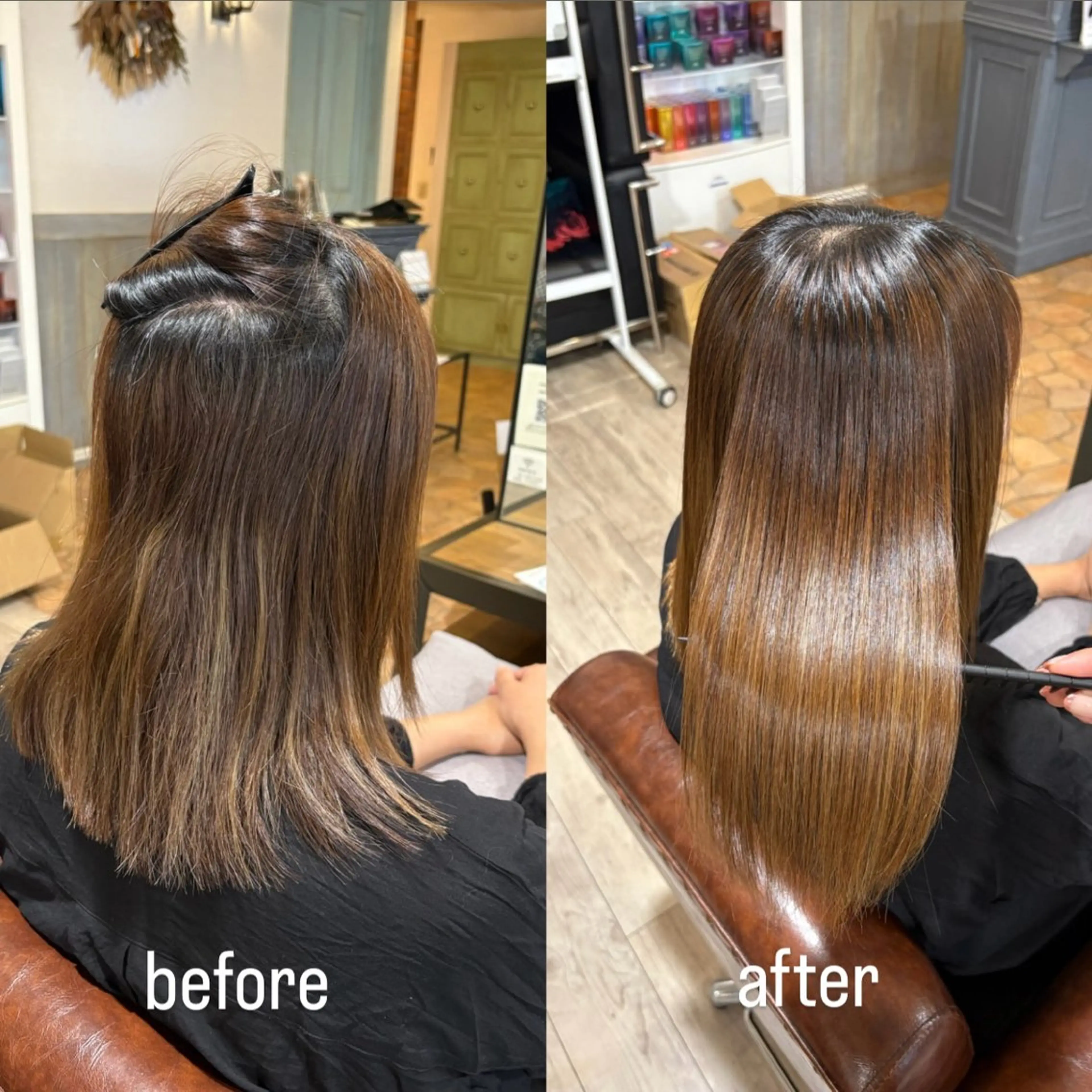 ミディアム カット 縮毛矯正 🫧縮毛矯正🫧 yuriのヘアスタイル