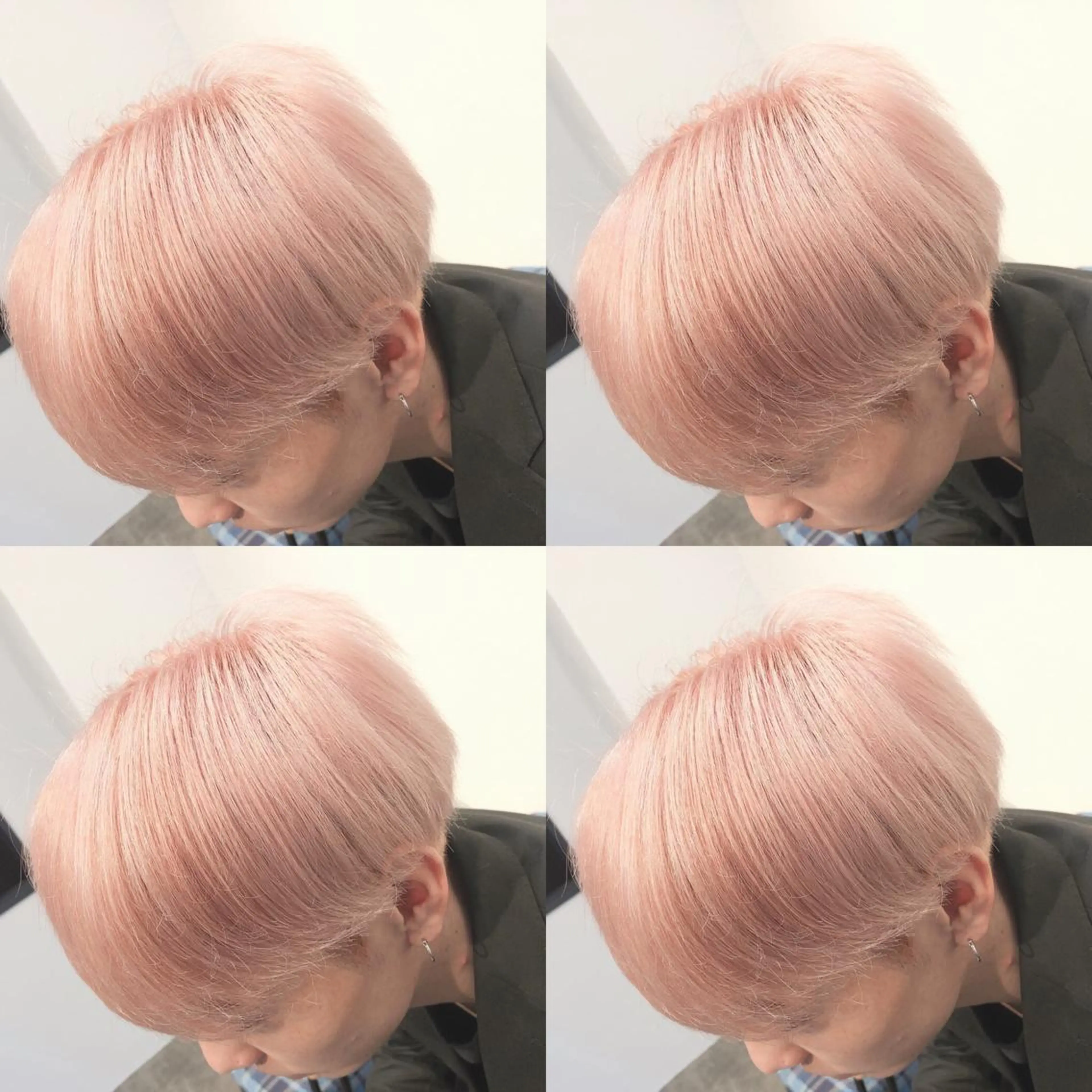 ショート カラー ベージュカラー ブリーチ ピンクカラー ピンクベージュ ホワイトピンク La fith hair kanonあびこ店所属・トップスタイリスト 🧸中島梨穂🧸のヘアスタイル