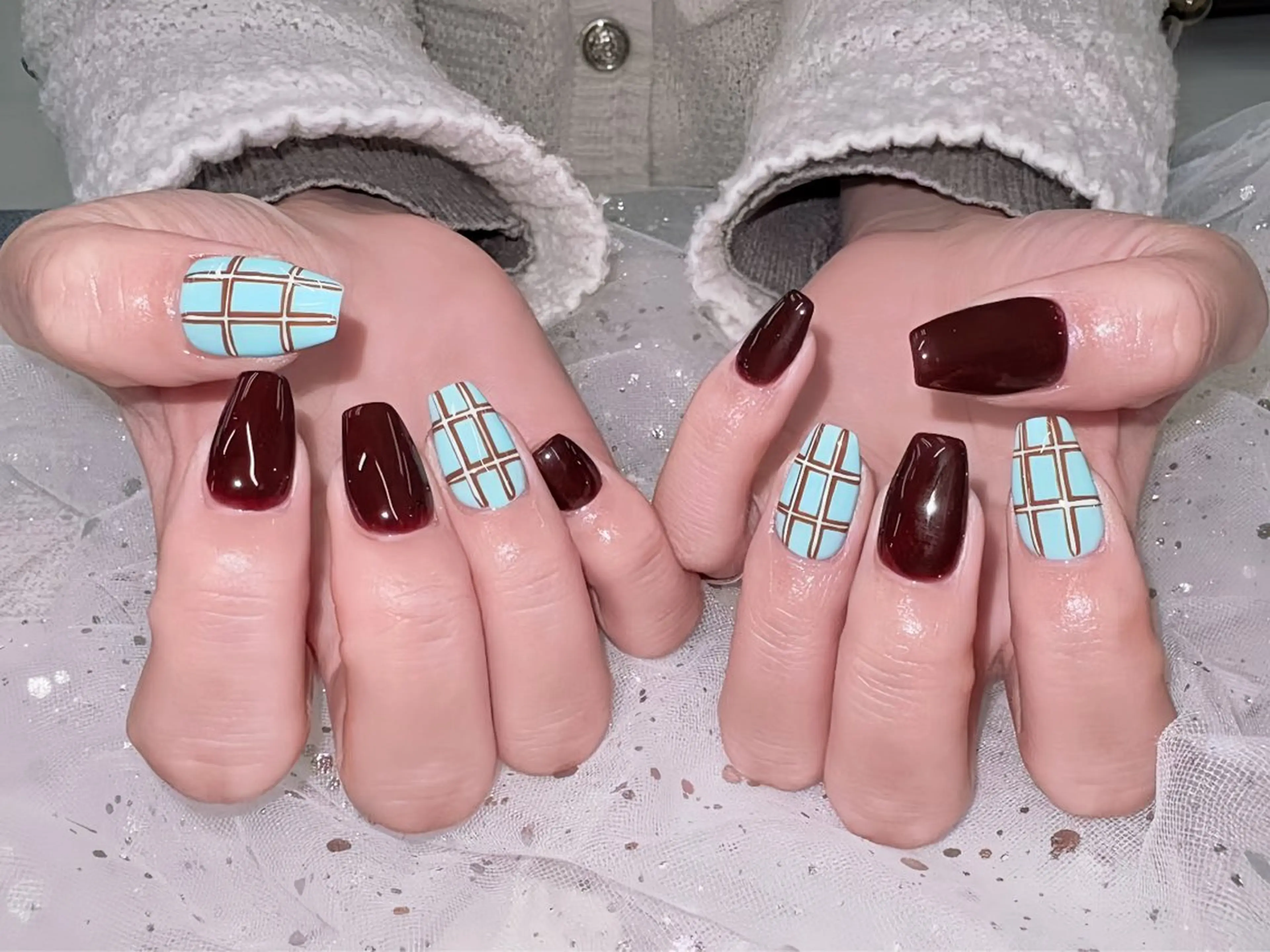 ネイル 長さ出し ジェルネイル 韓国ネイル マグネットネイル 持ち込み ハンドネイル Egao Nail錦糸町店のネイルデザイン