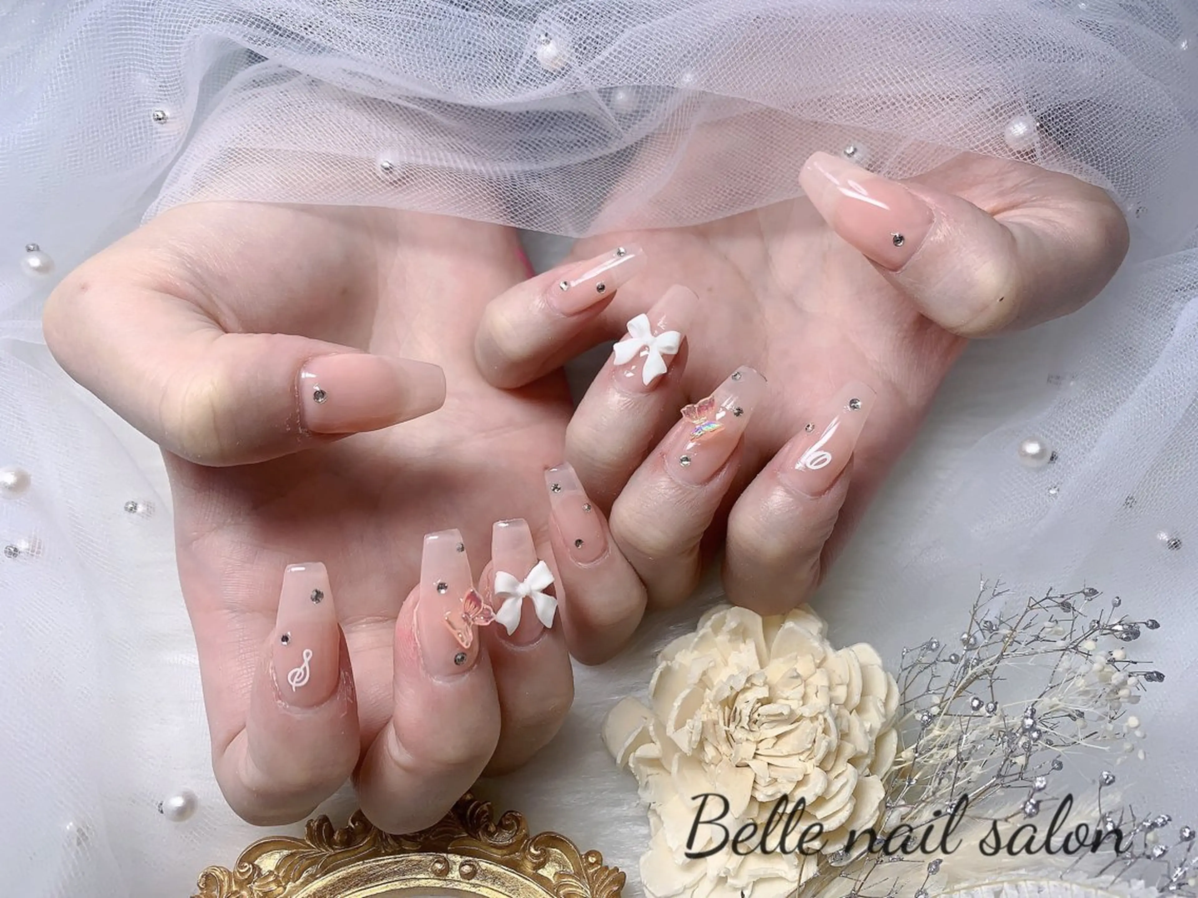 ネイル アートネイル オーロラネイル フットネイル 韓国ネイル ラメ(グリッター) Belle nail salon 新小岩のネイルデザイン