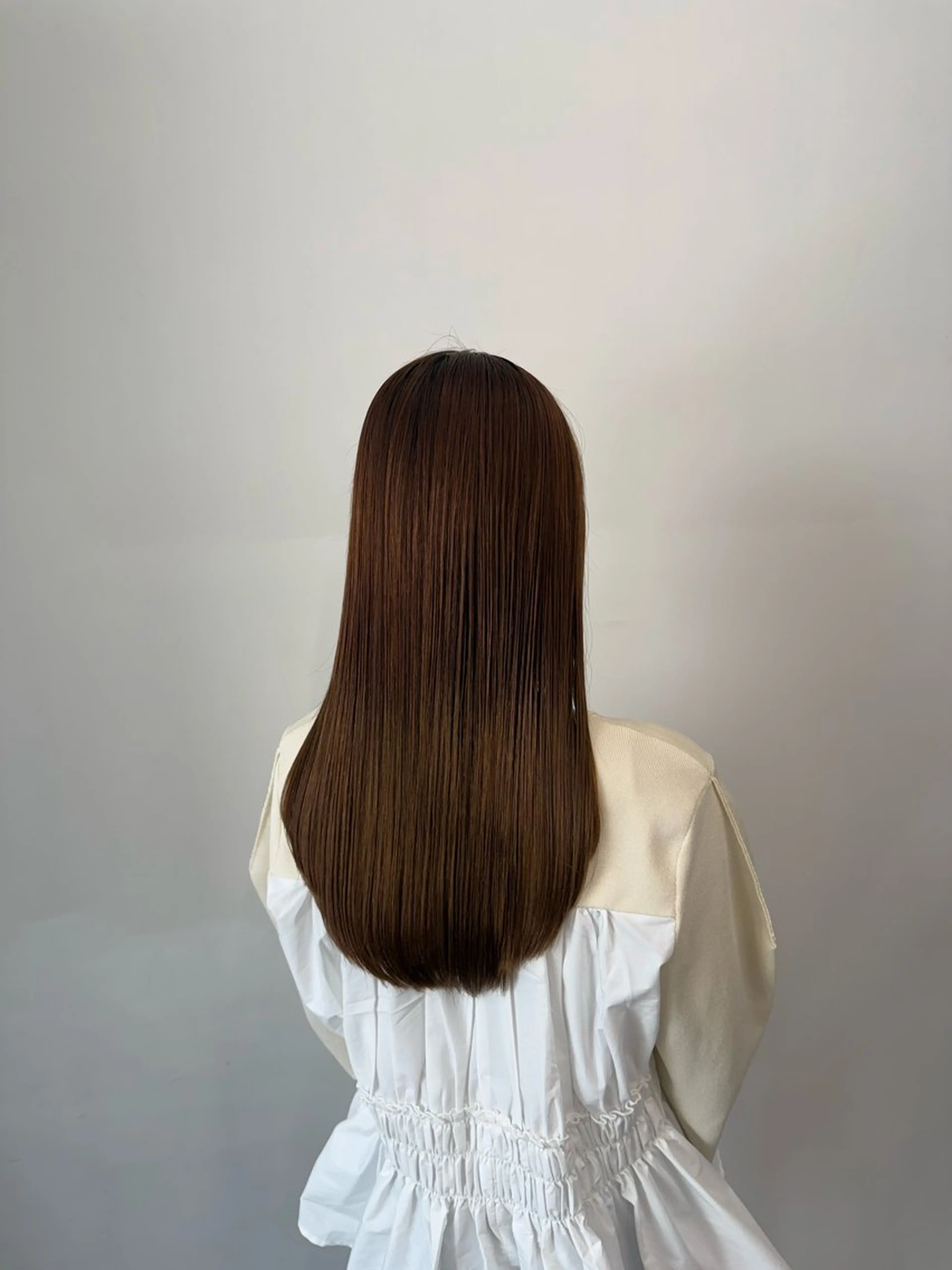 セミロング カット 縮毛矯正 トリートメント ひろし/髪質改善/ 縮毛矯正/上品✨のヘアスタイル