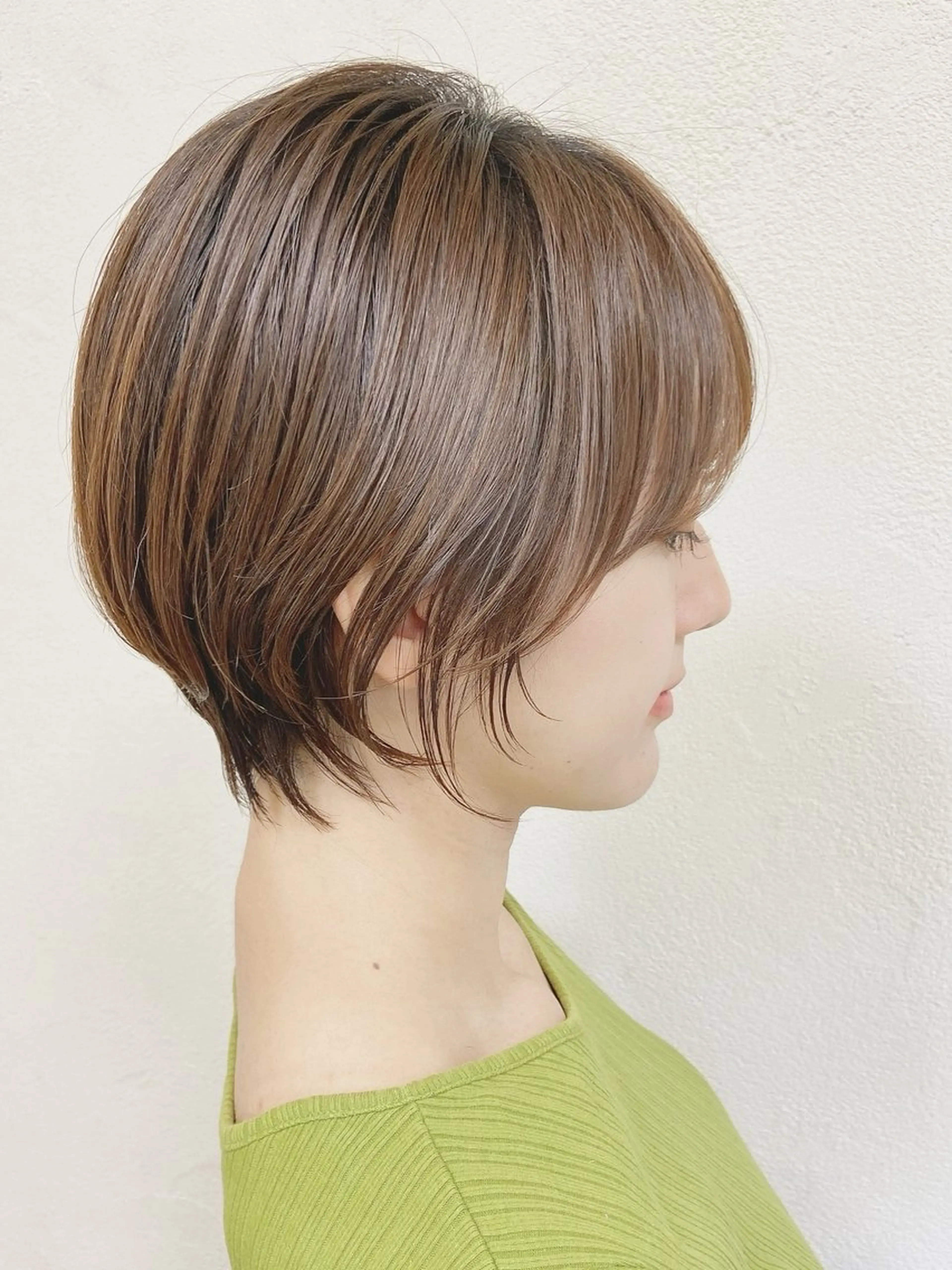 ショート カラー うる艶カラー× ハイトーン/miuのヘアスタイル