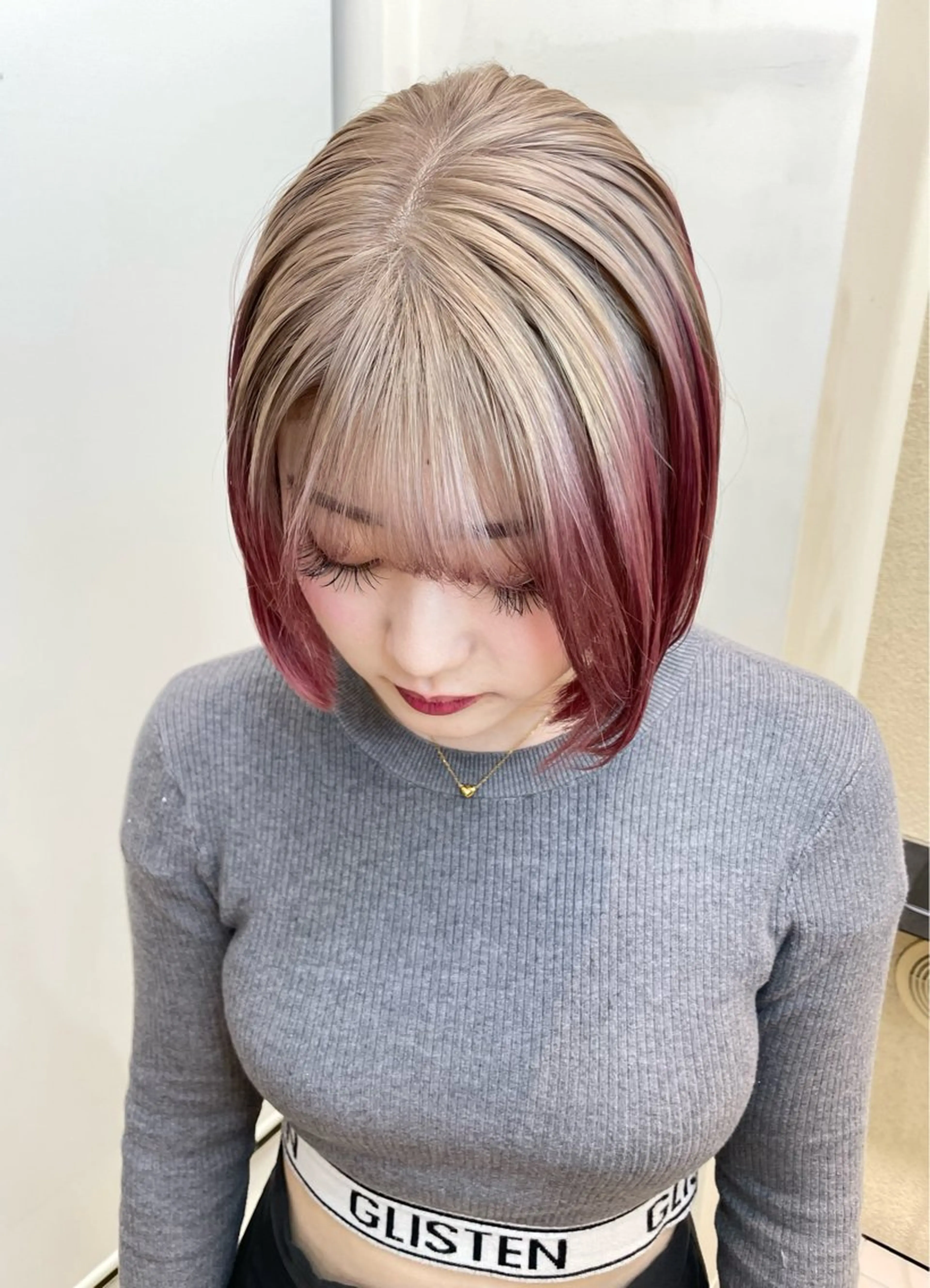 セミロング カラー ヘアカラー matiz マティス　表参道所属・💙アンブレラカラー 髪質改善　丸尾】のヘアスタイル