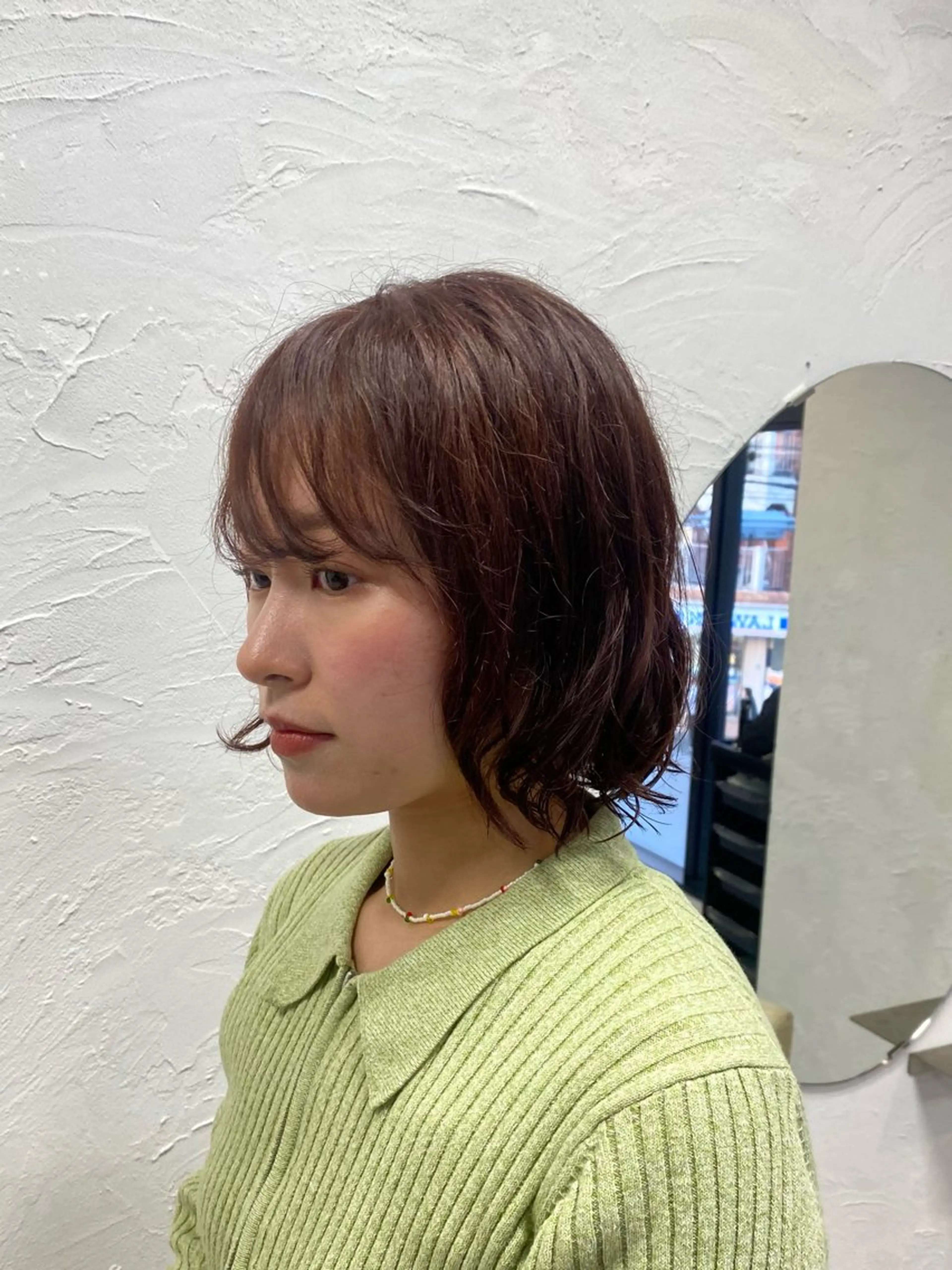 ミディアム カラー ブラウンカラー ヘアカラー トリートメント 【SiLO】 nanamiのヘアスタイル