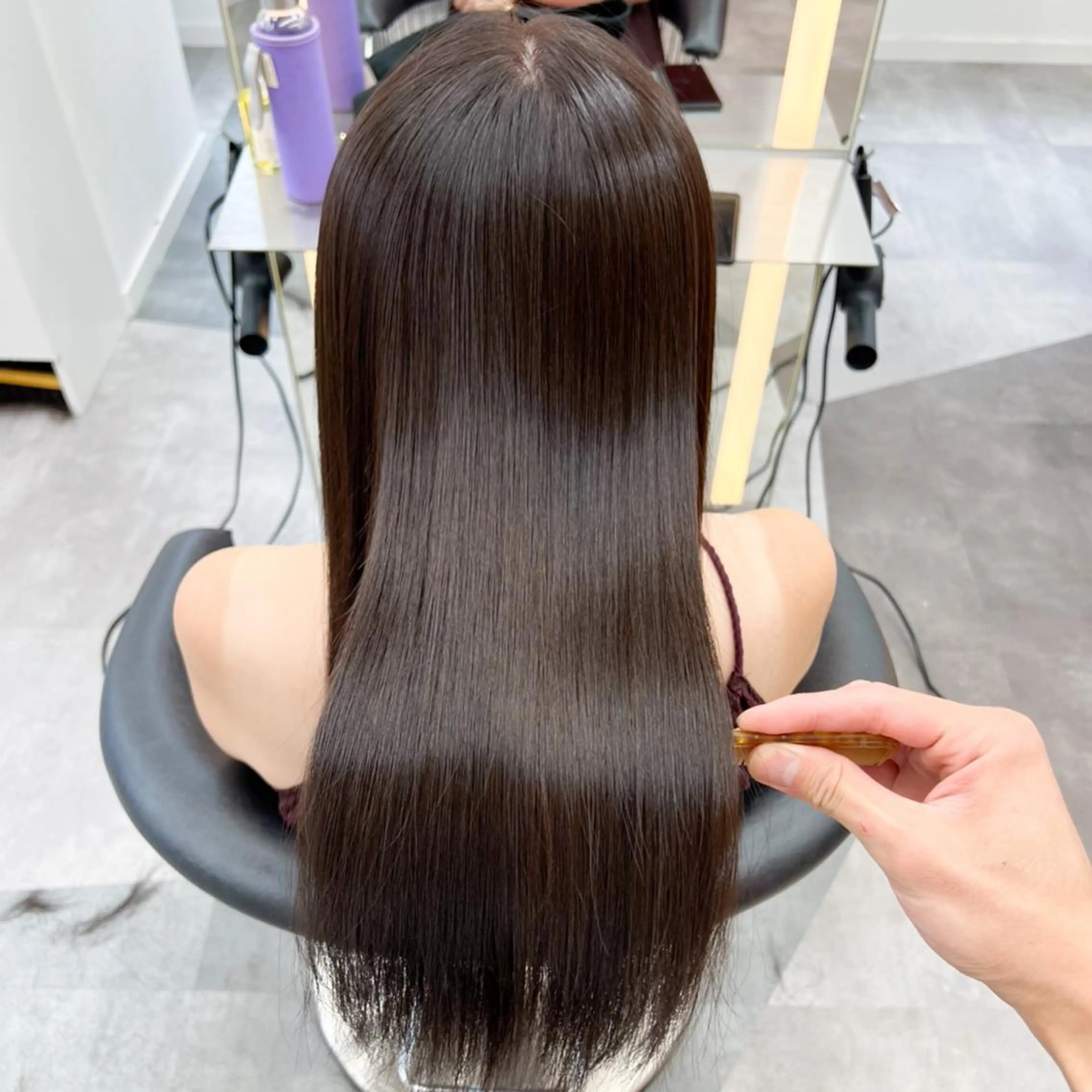 ロング ケアカラー/縮毛矯正 /レイヤー/板垣光采のヘアスタイル