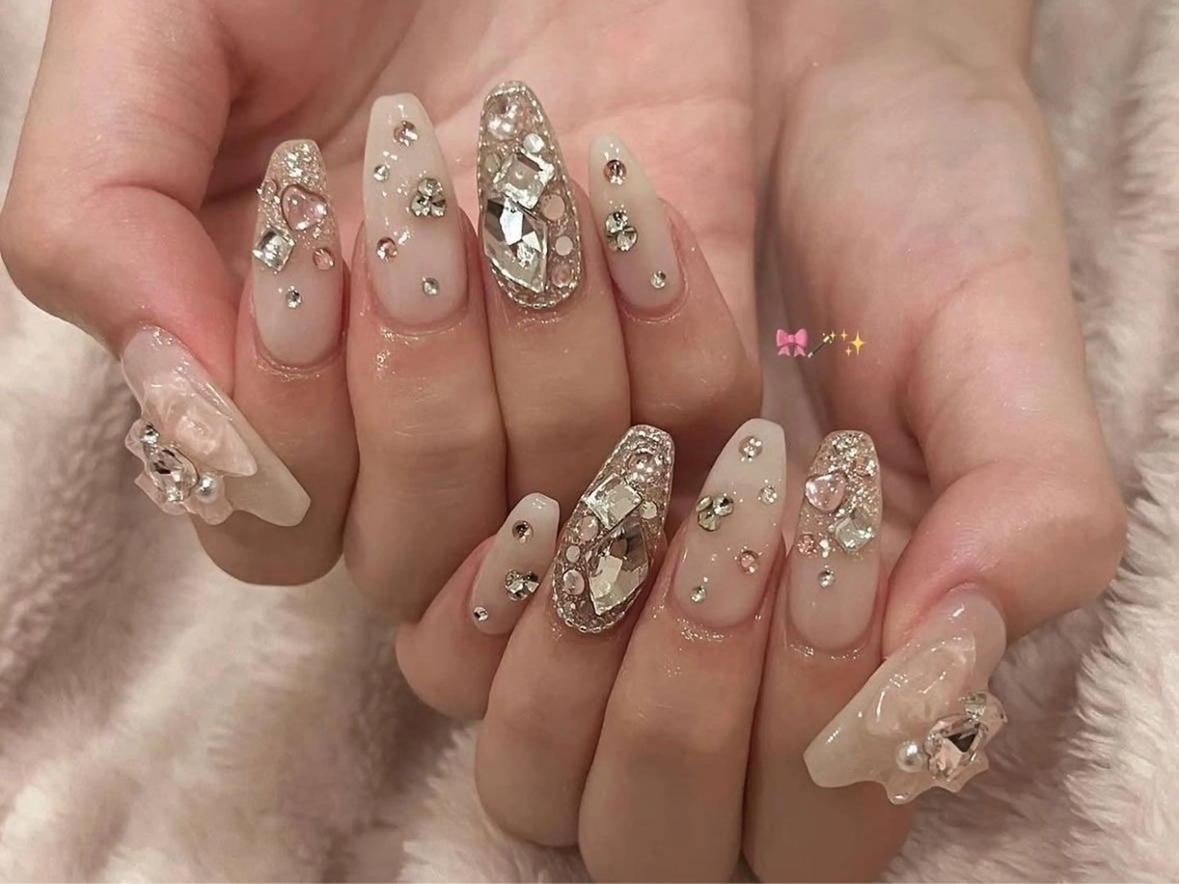 ネイル オーロラネイル 長さ出し フットネイル フレンチネイル ジェルネイル Belle Nail Salonのネイルデザイン