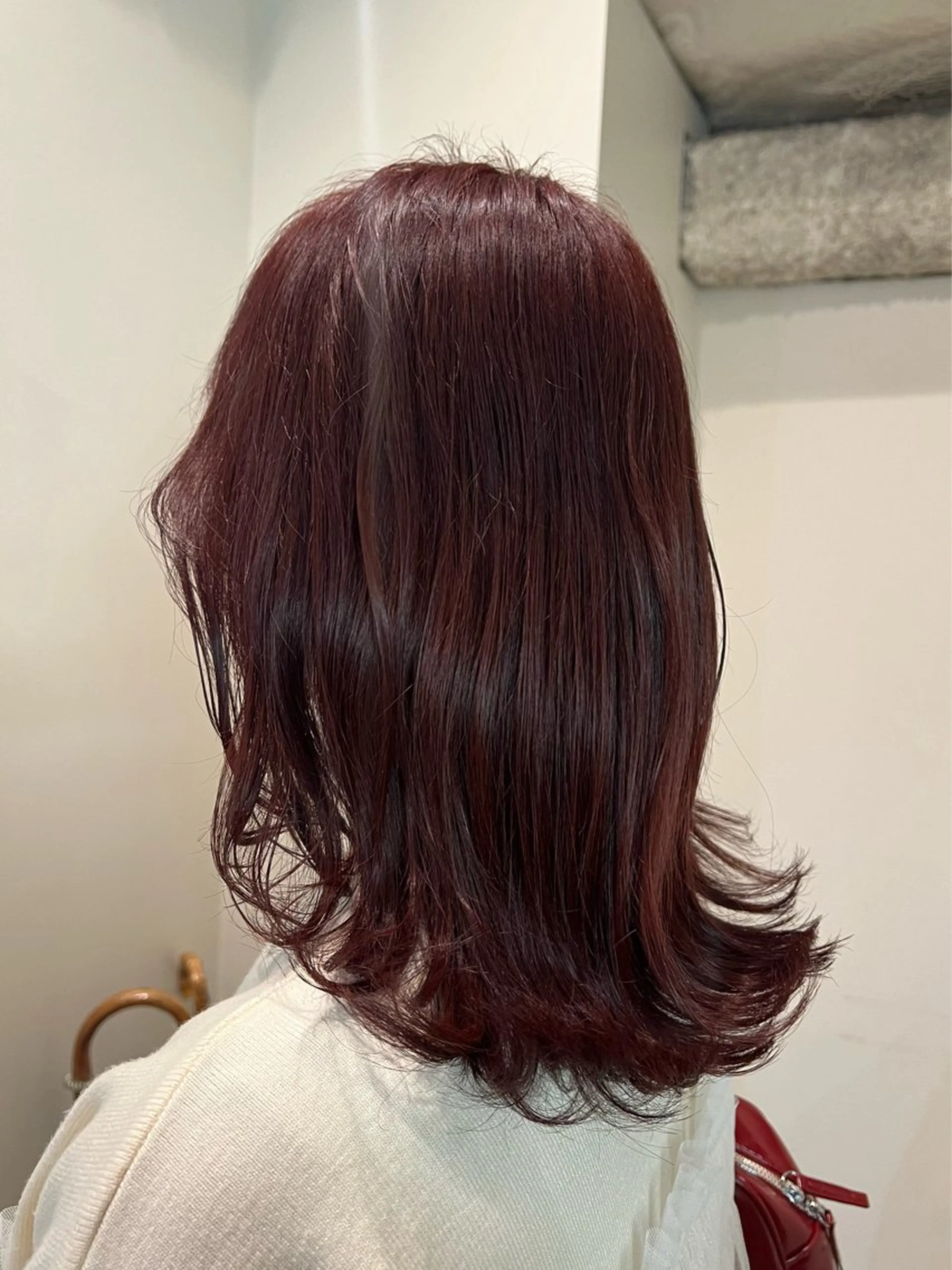 ミディアム カラー レッドカラー カット ヘアカラー 💖艶韓国ヘア /新宿/山下颯子💖のヘアスタイル