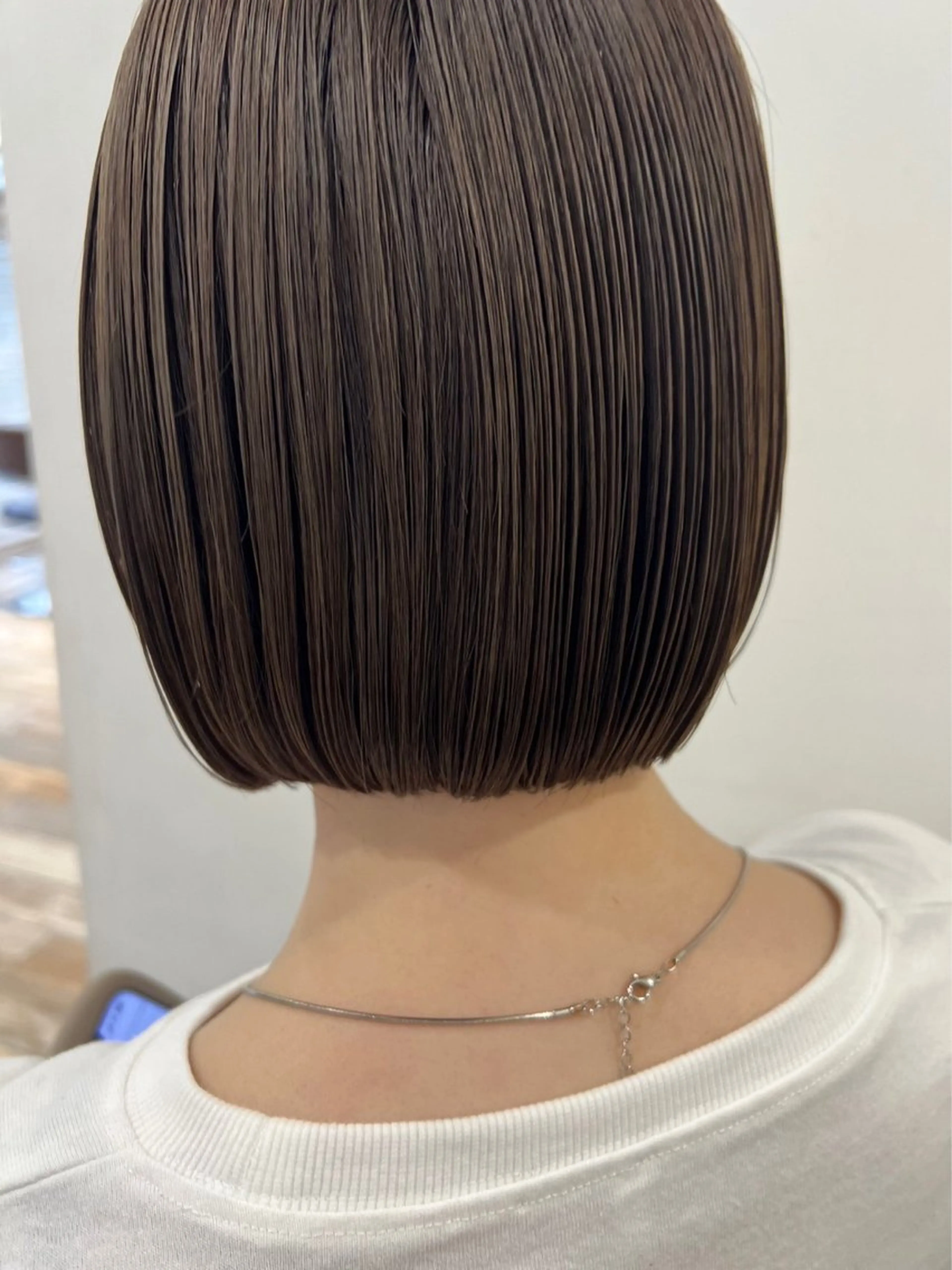 ショート ボブ カット 縮毛矯正 トリートメント レイヤーカット🐺 hina🩶のヘアスタイル