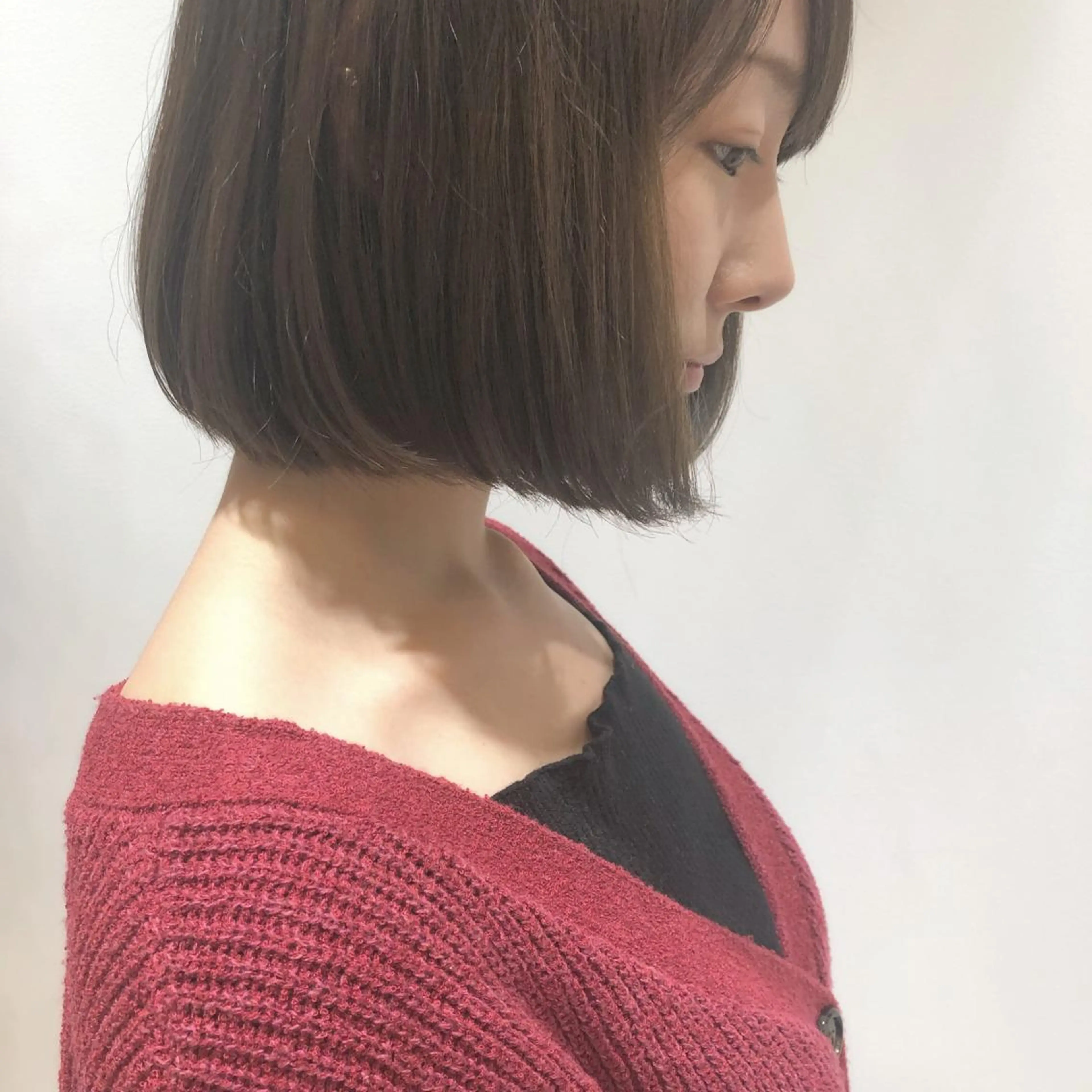 ショート カラー ベージュカラー ラベンダーカラー ラベンダーベージュ カット ヘアカラー 江原 彩華のヘアスタイル